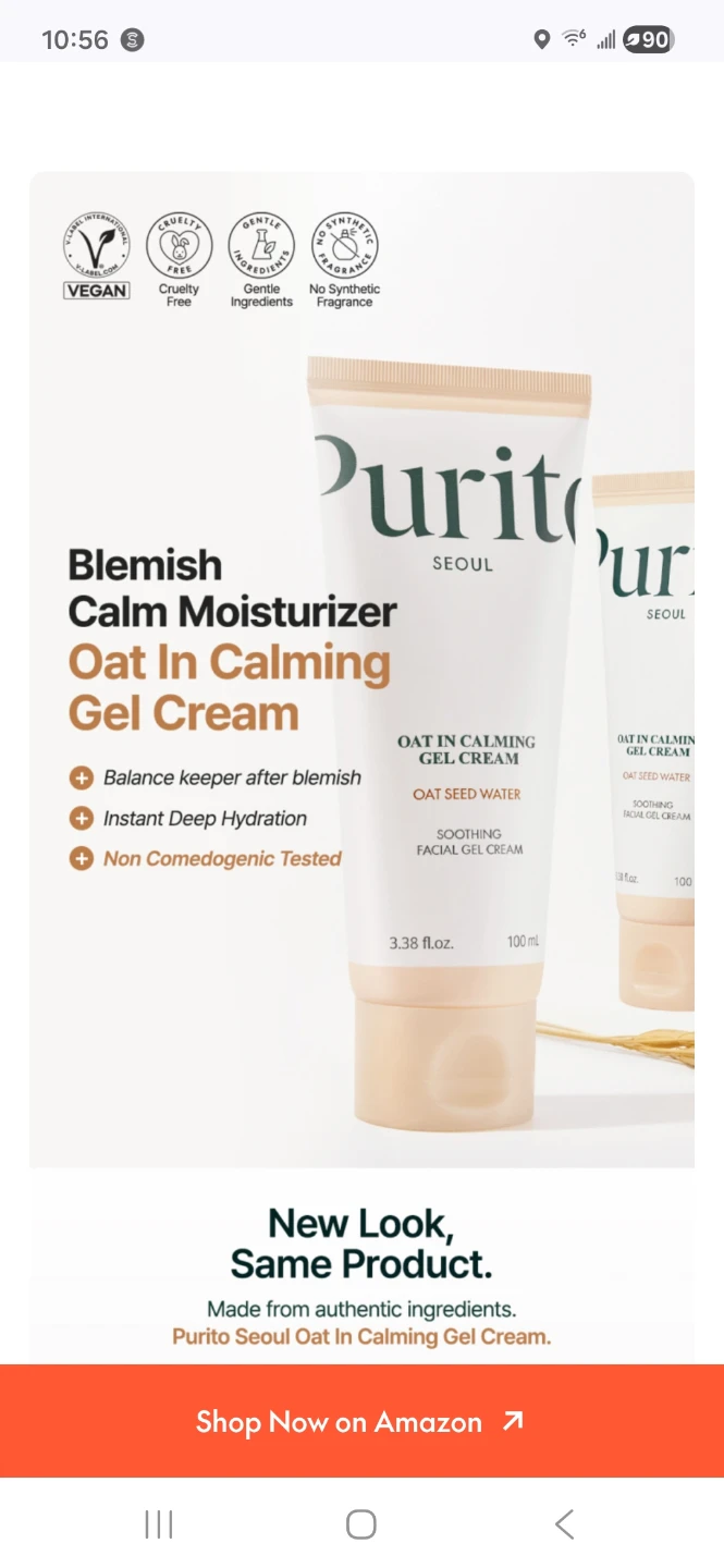 Purito Seoul Oat In Calming Gel Cream Moisturizer - photo 4