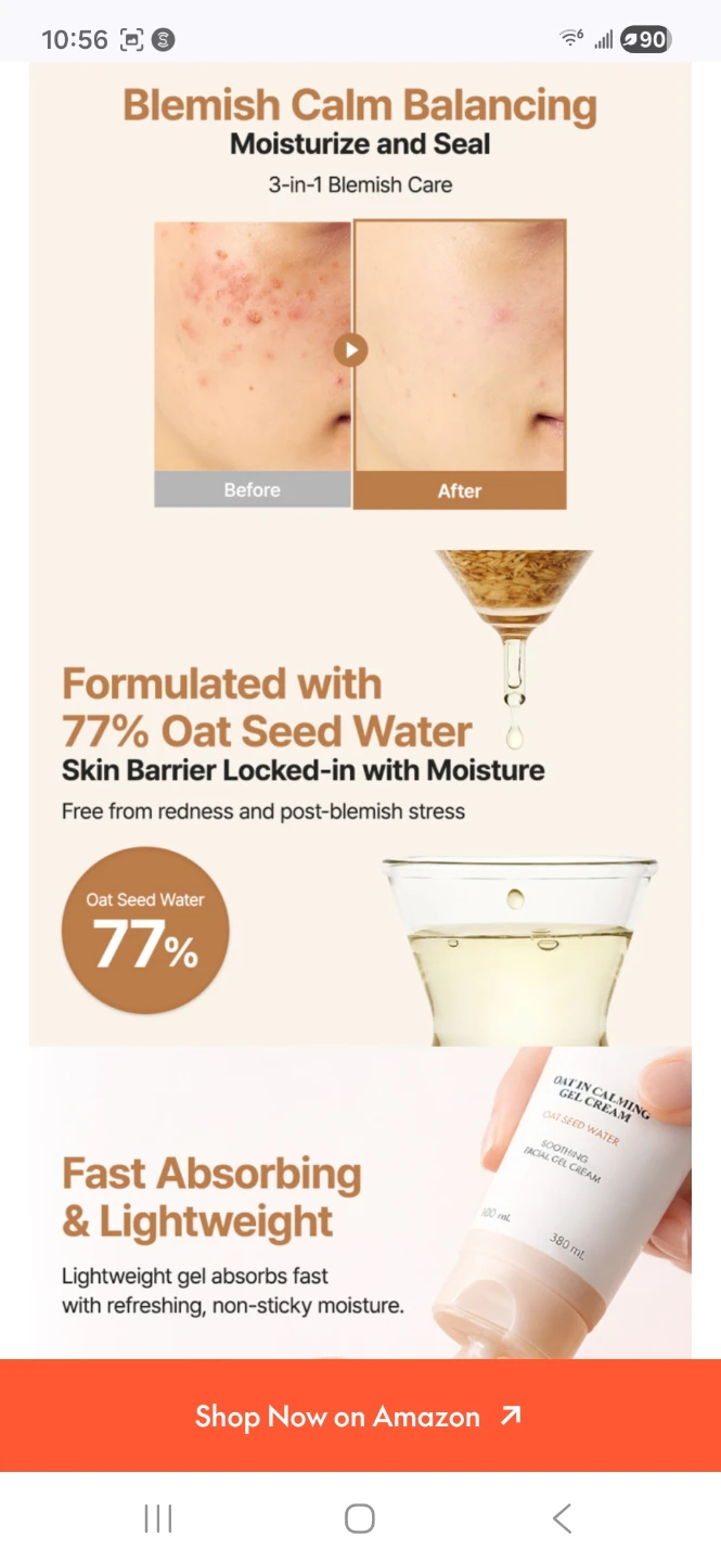 Purito Seoul Oat In Calming Gel Cream Moisturizer - photo 5