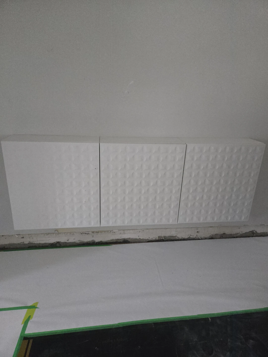 3 Wall-Mounted Floating Cabinets