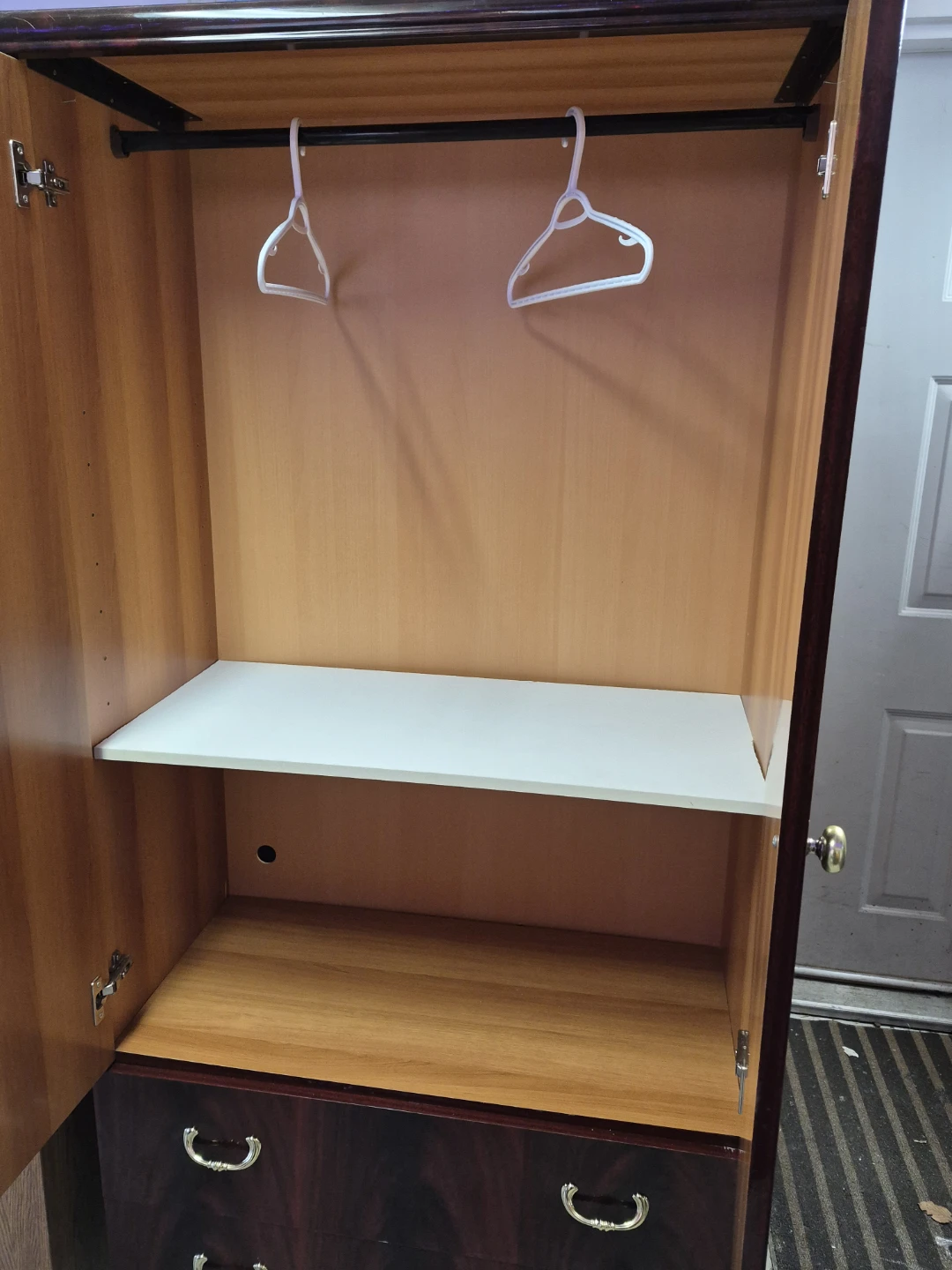 Two-door armoire with drawers - photo 3