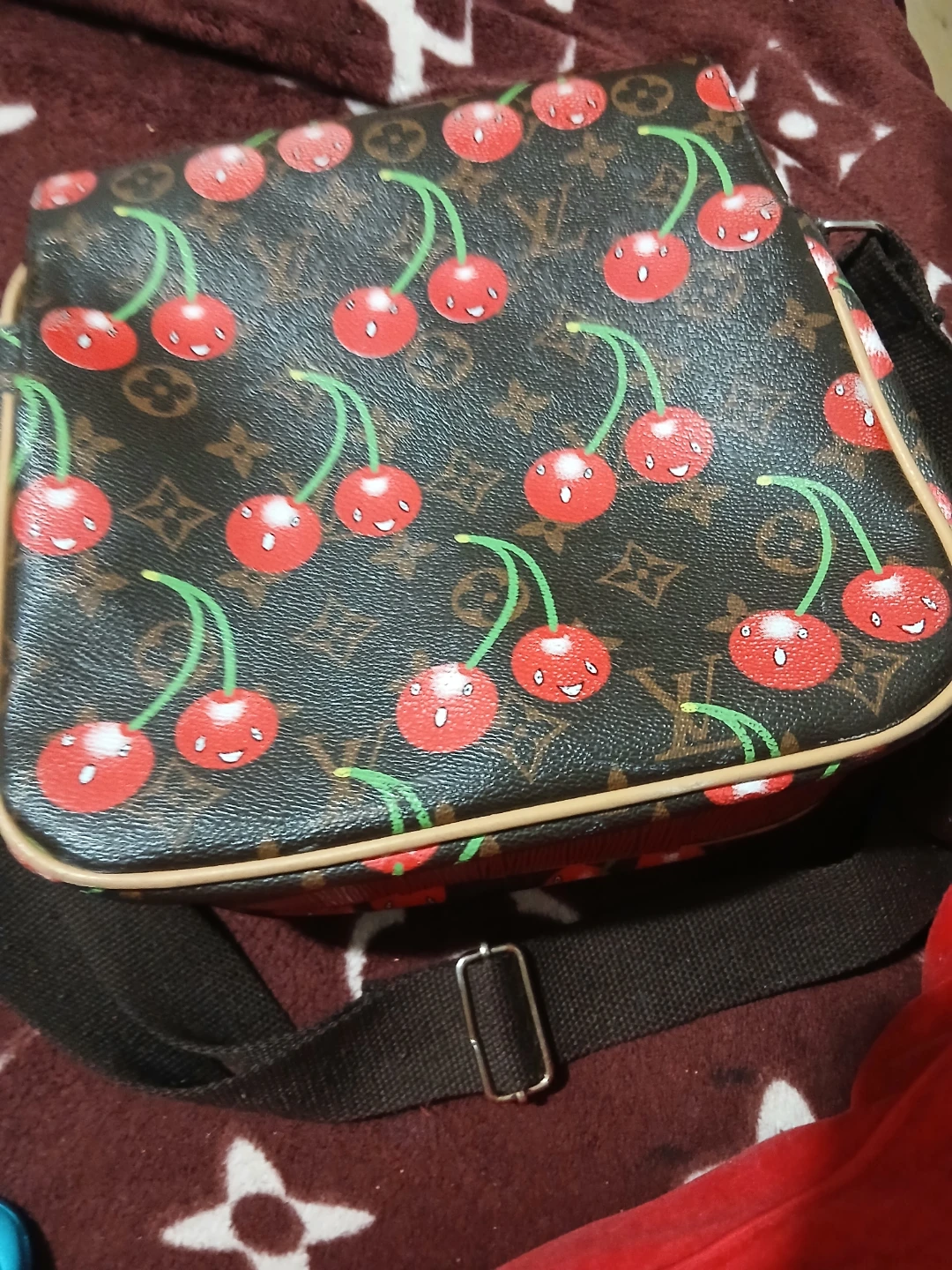 Louis Vuitton Cherry Print Messenger Bag