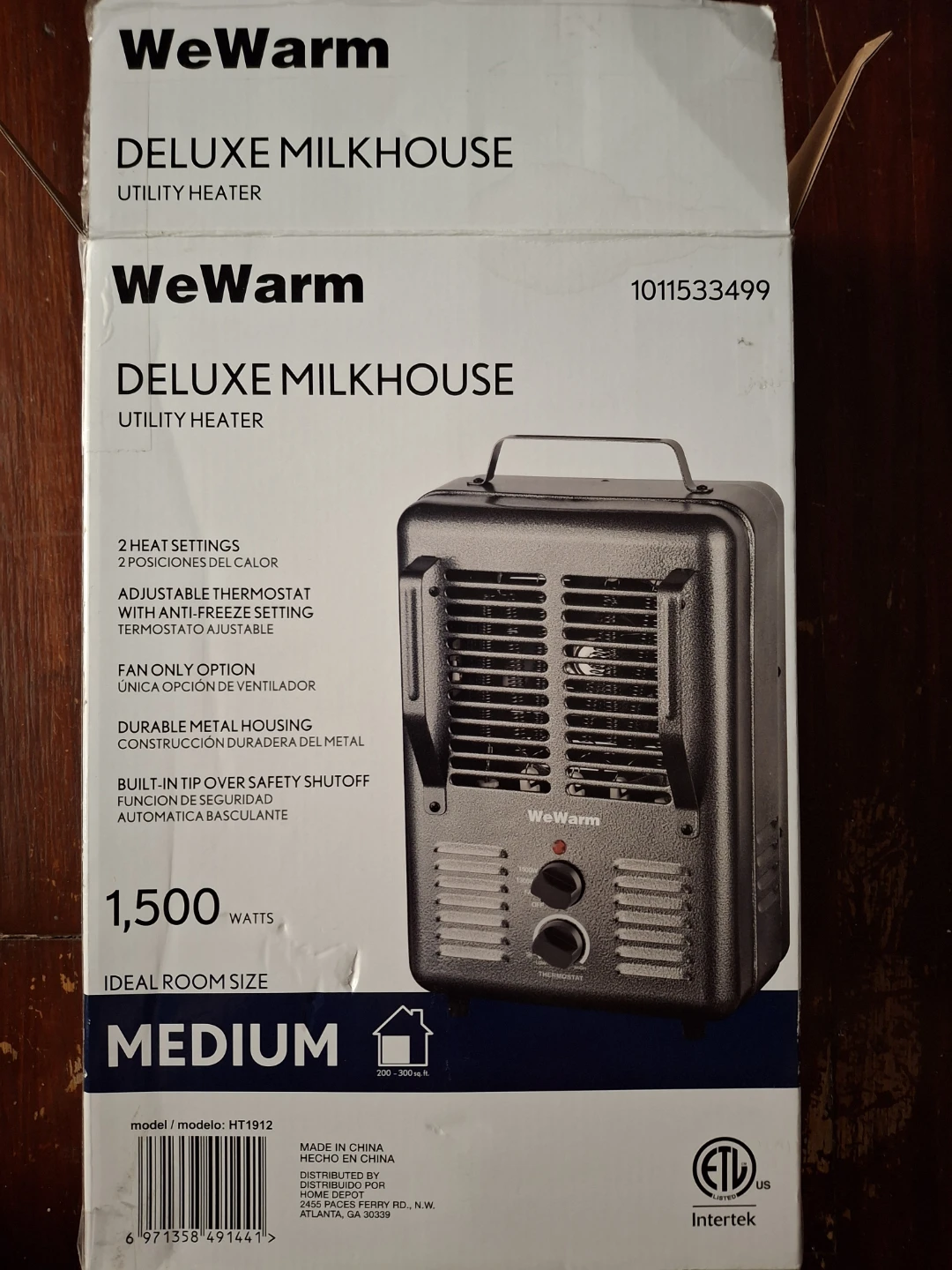 WeWarm Deluxe Milkhouse Utility Heater 1500W