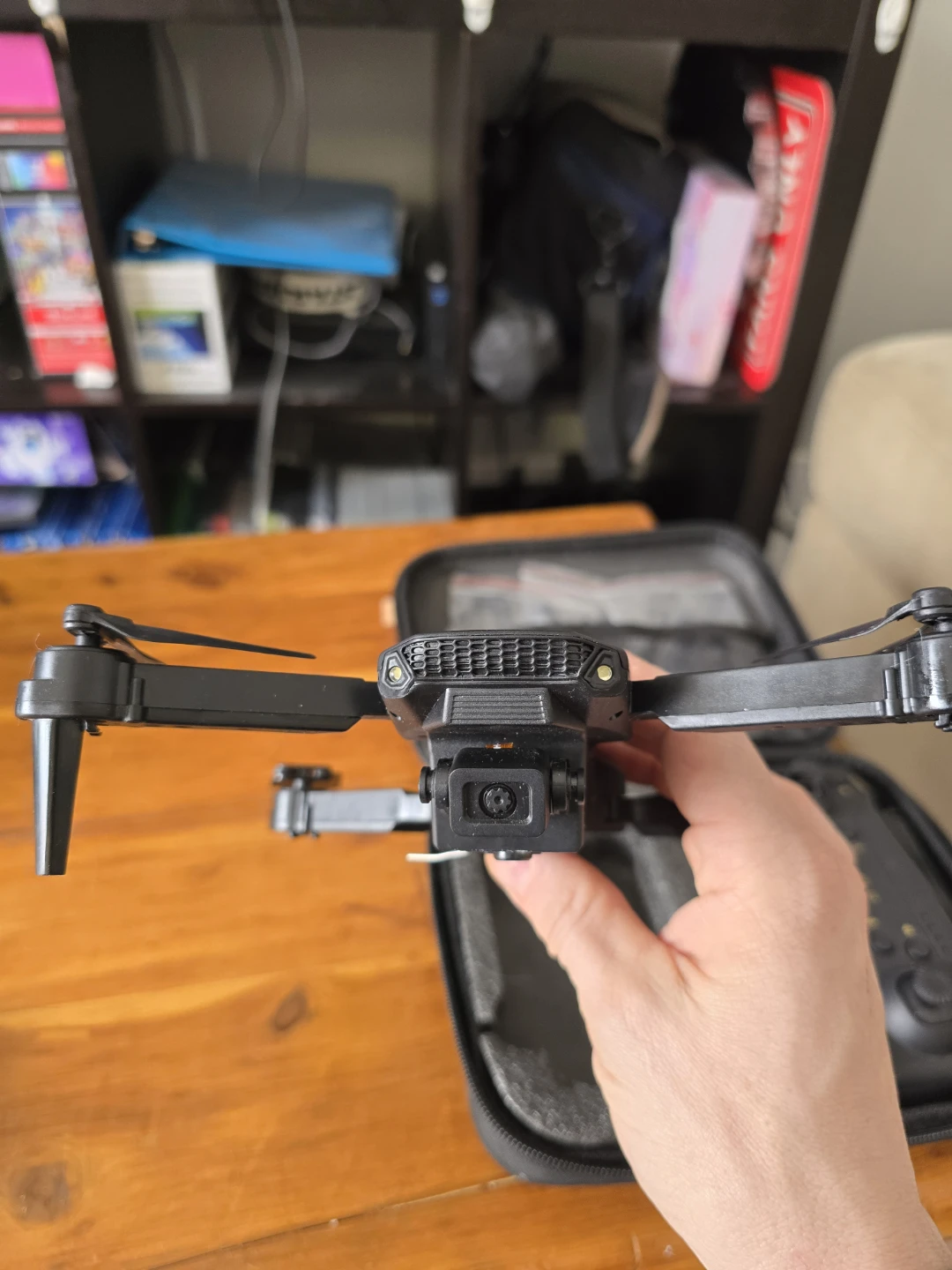Black Foldable Drone with Carrying Case - photo 2