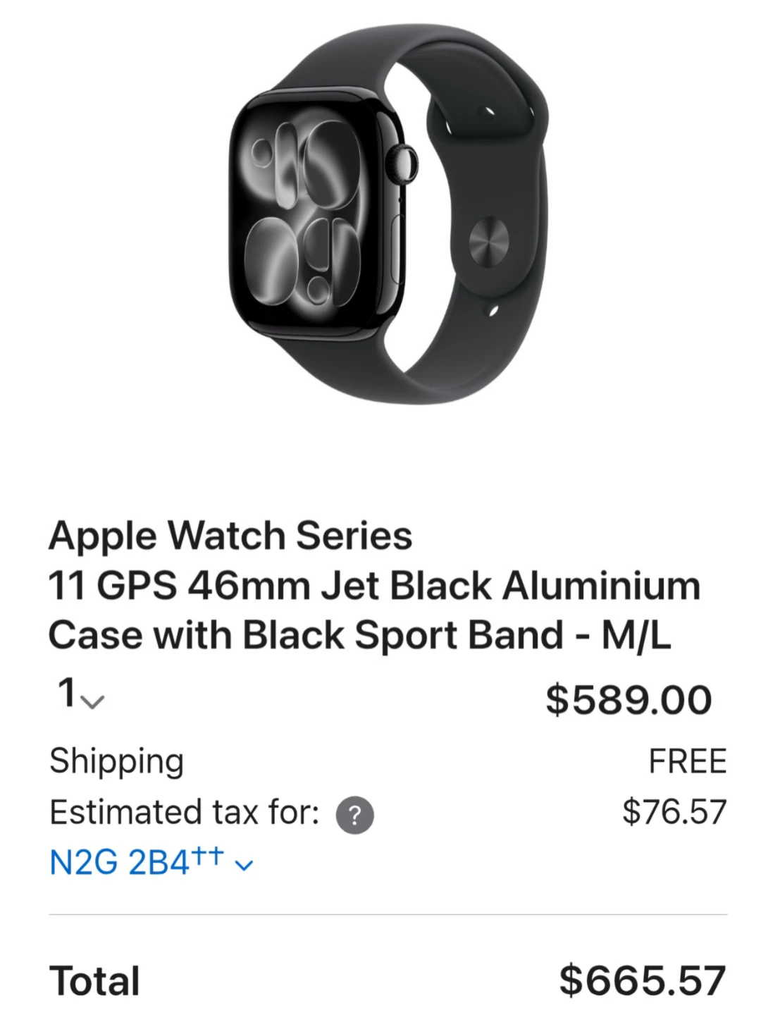 Apple Watch Series 11 | Jet Black | 46mm | Aluminum | GPS - BNIB - photo 5