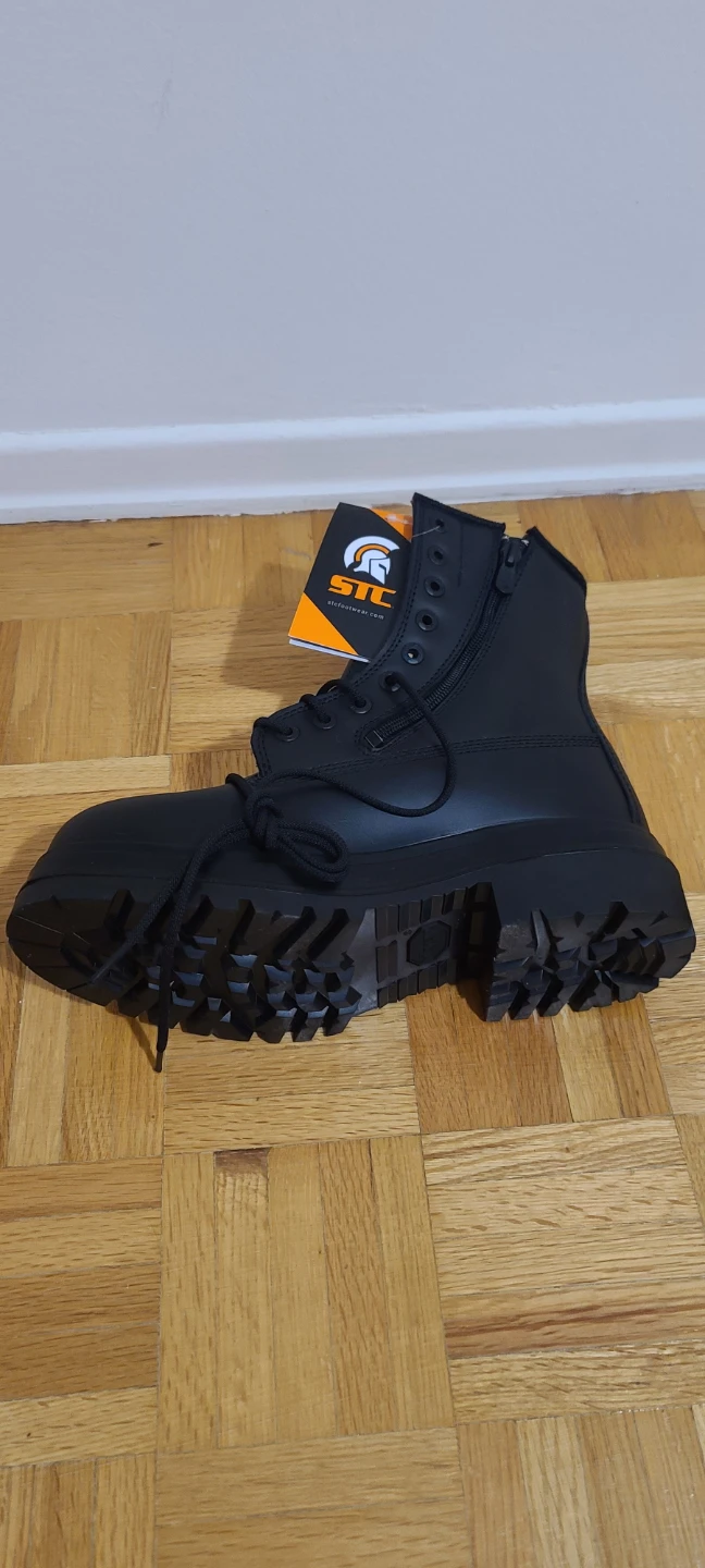 🥕STC Blitz Black 8" Leather Work Boots S21990-11 - photo 2