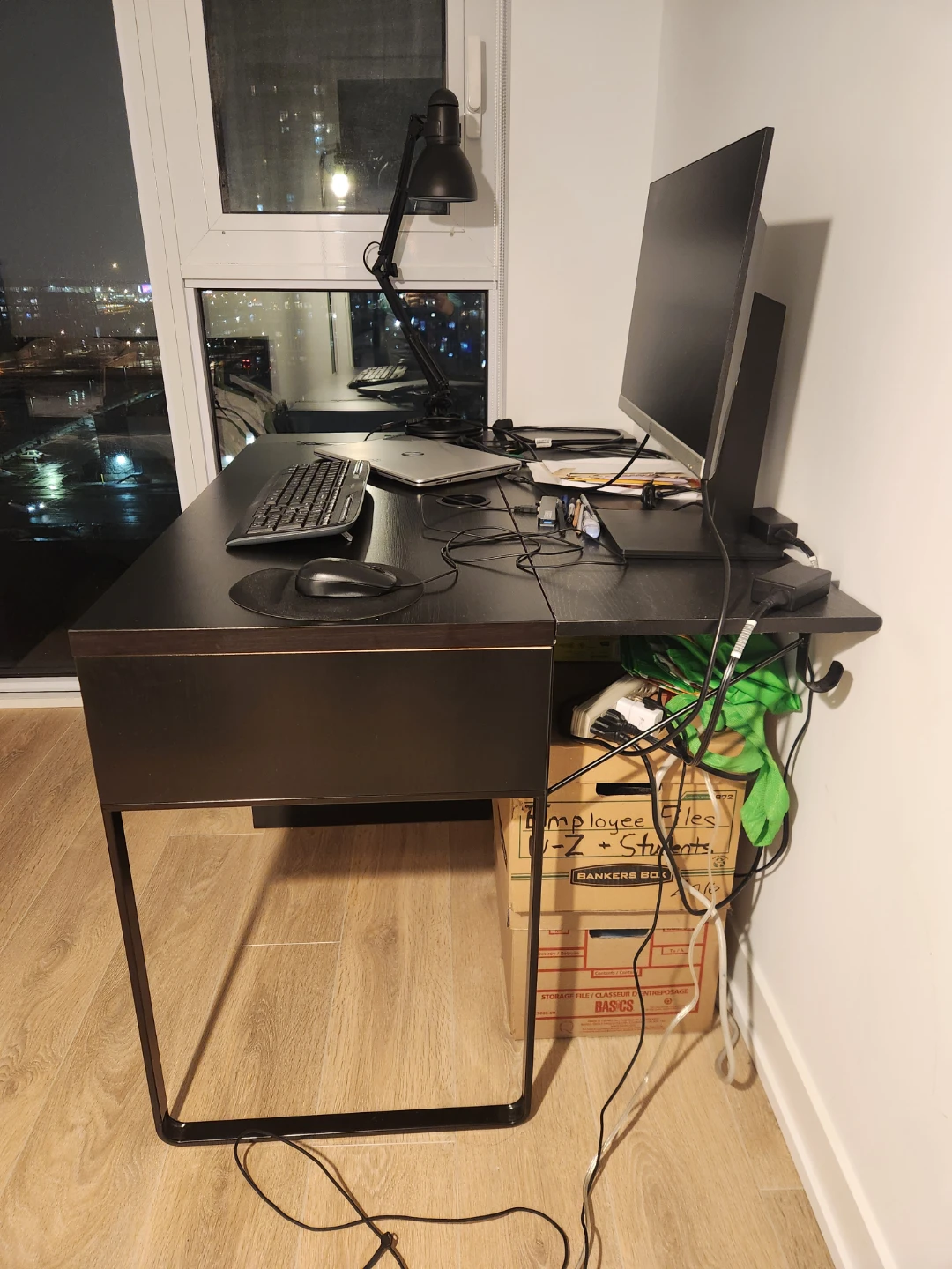 Black IKEA Micke Desk - photo 5