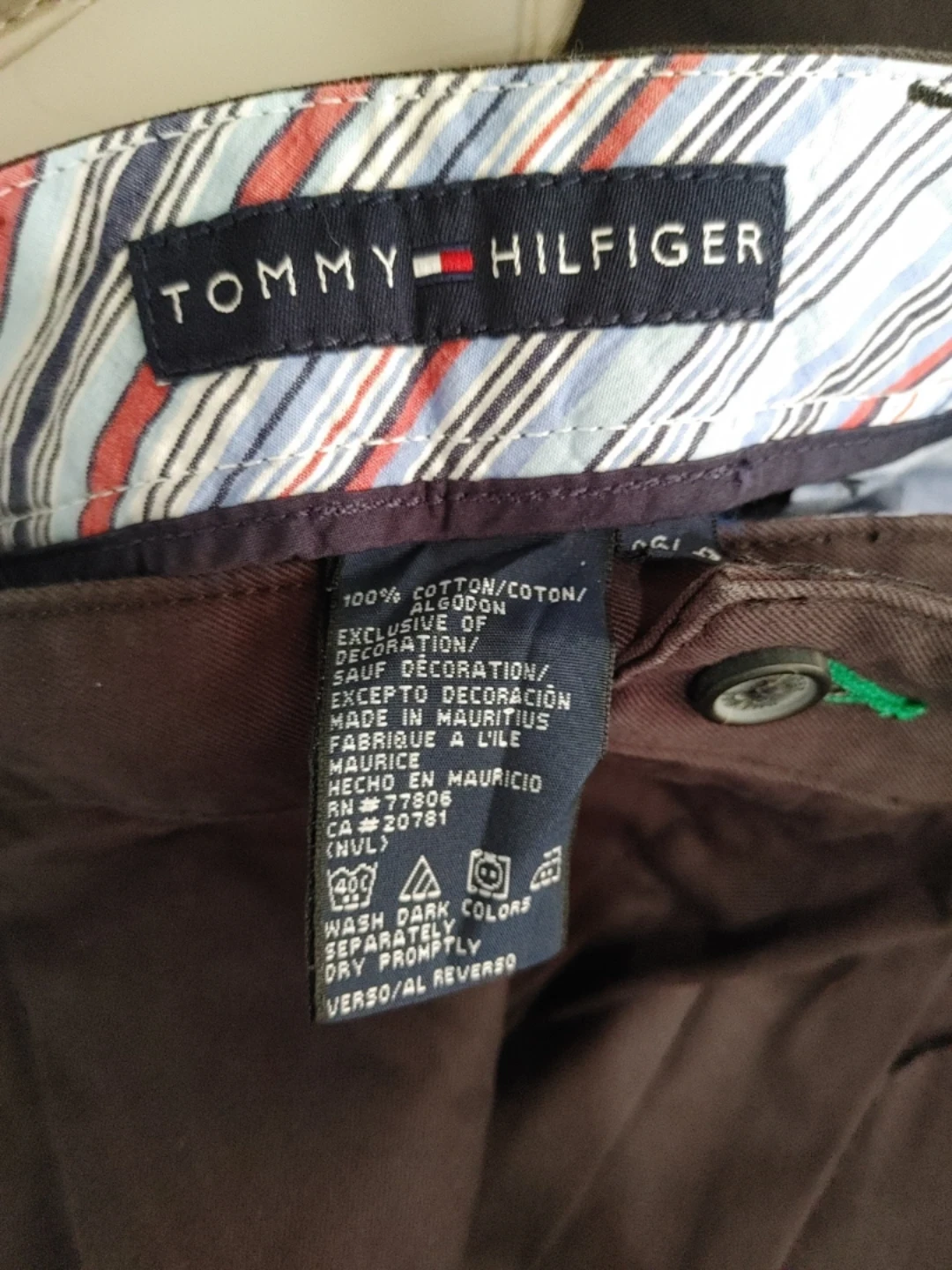 🥕BRAND NEW TOMMY HILFIGER CHINO PANTS MENS SIZE 36 X 29 - photo 3