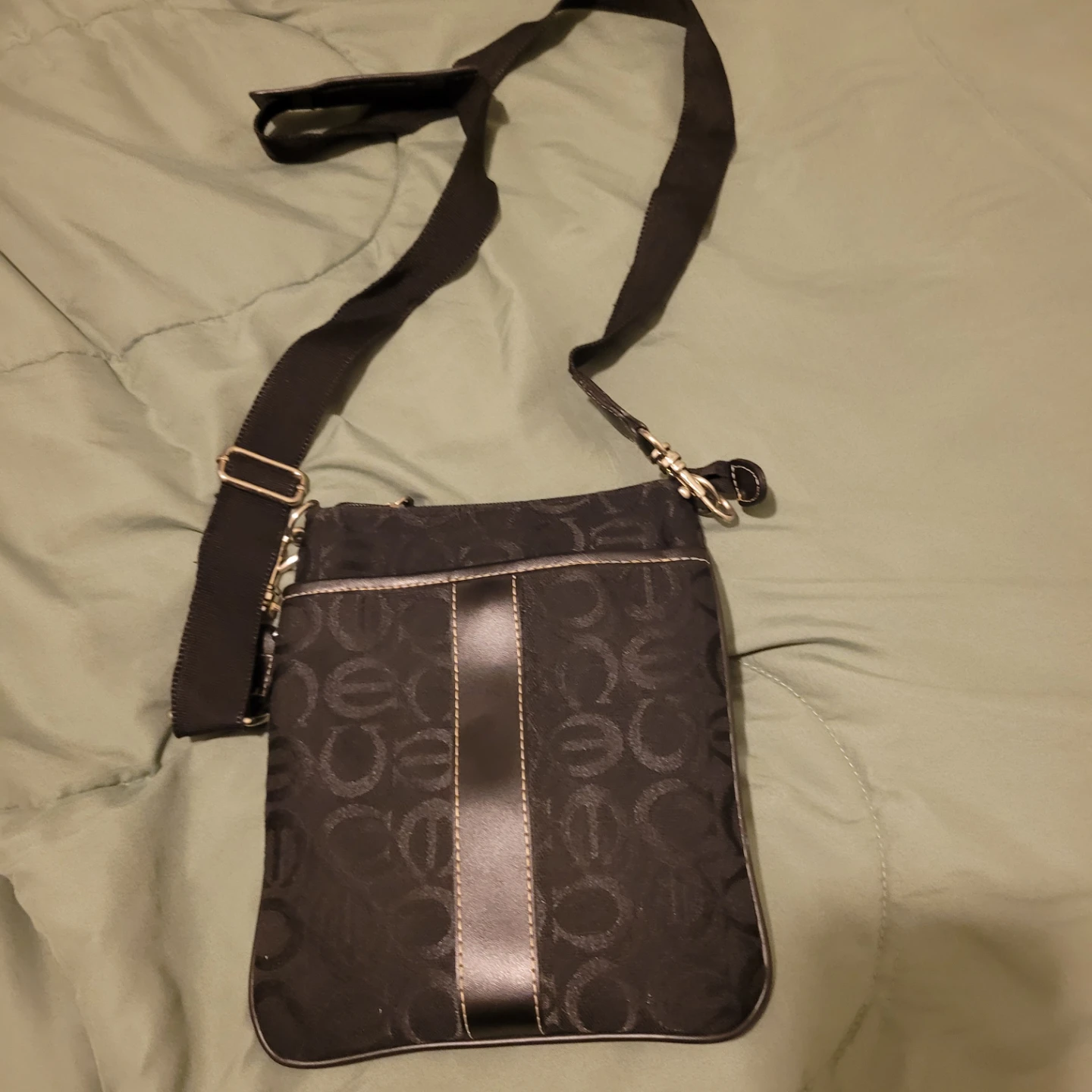 Black patterned crossbody bag - photo 2