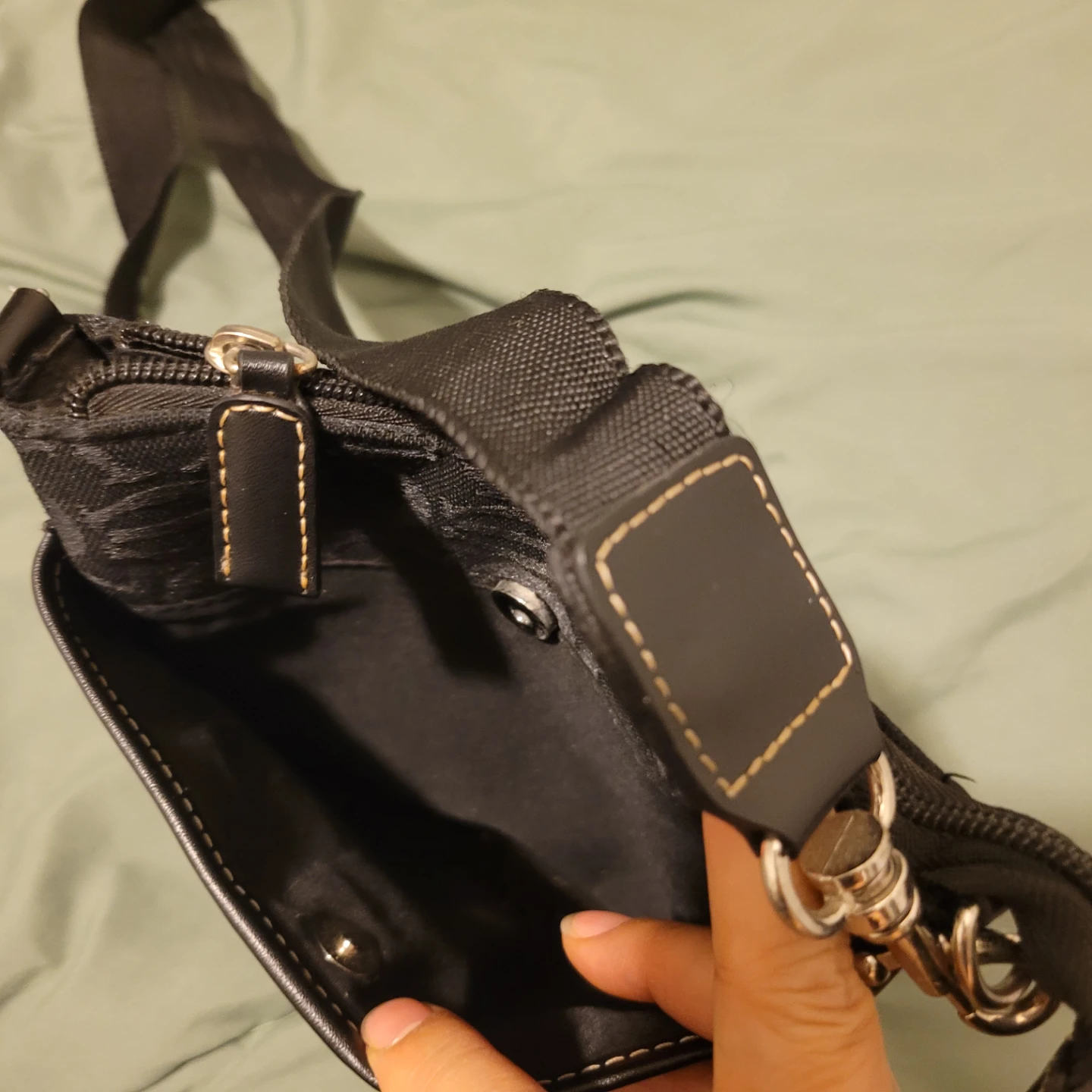 Black patterned crossbody bag - photo 3