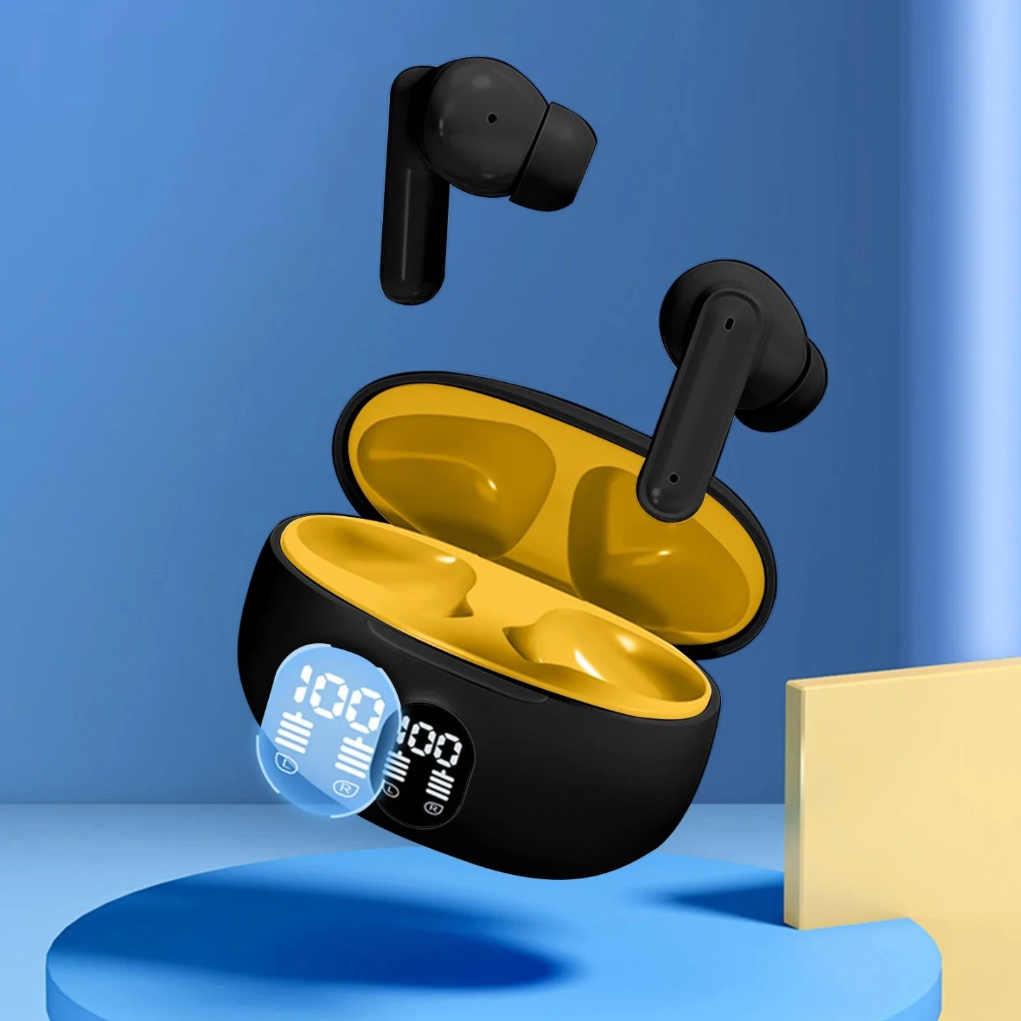 New True Wireless Earbuds Bluetooth 5.3 Noise Reduction - Black - photo 5