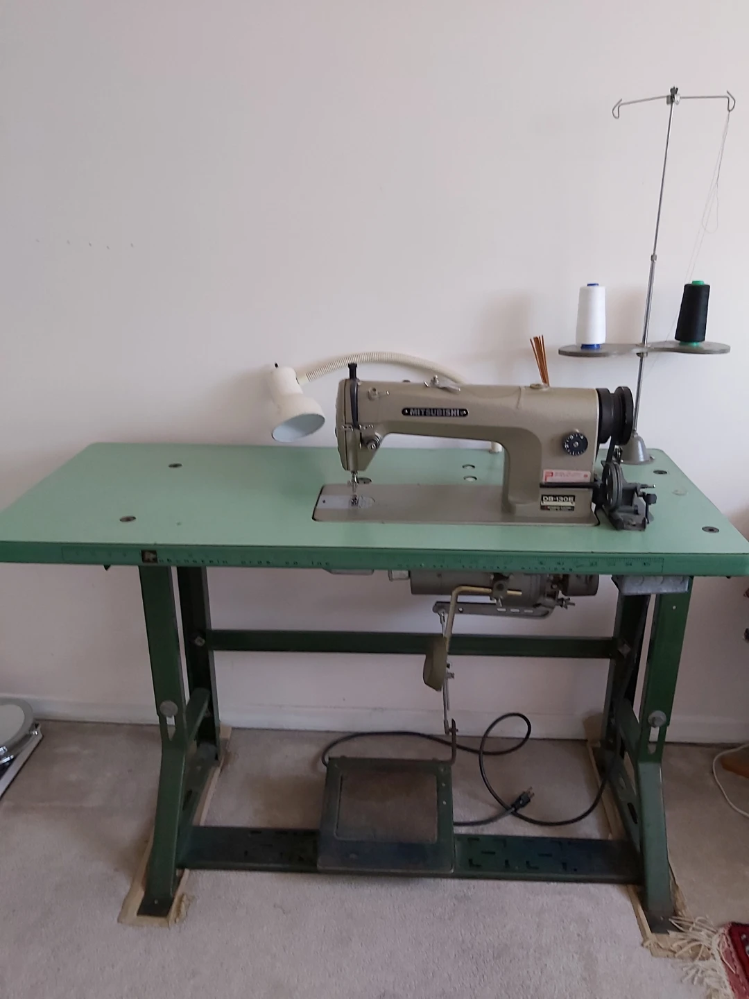 Mitsubishi Industrial Sewing Machine with Table