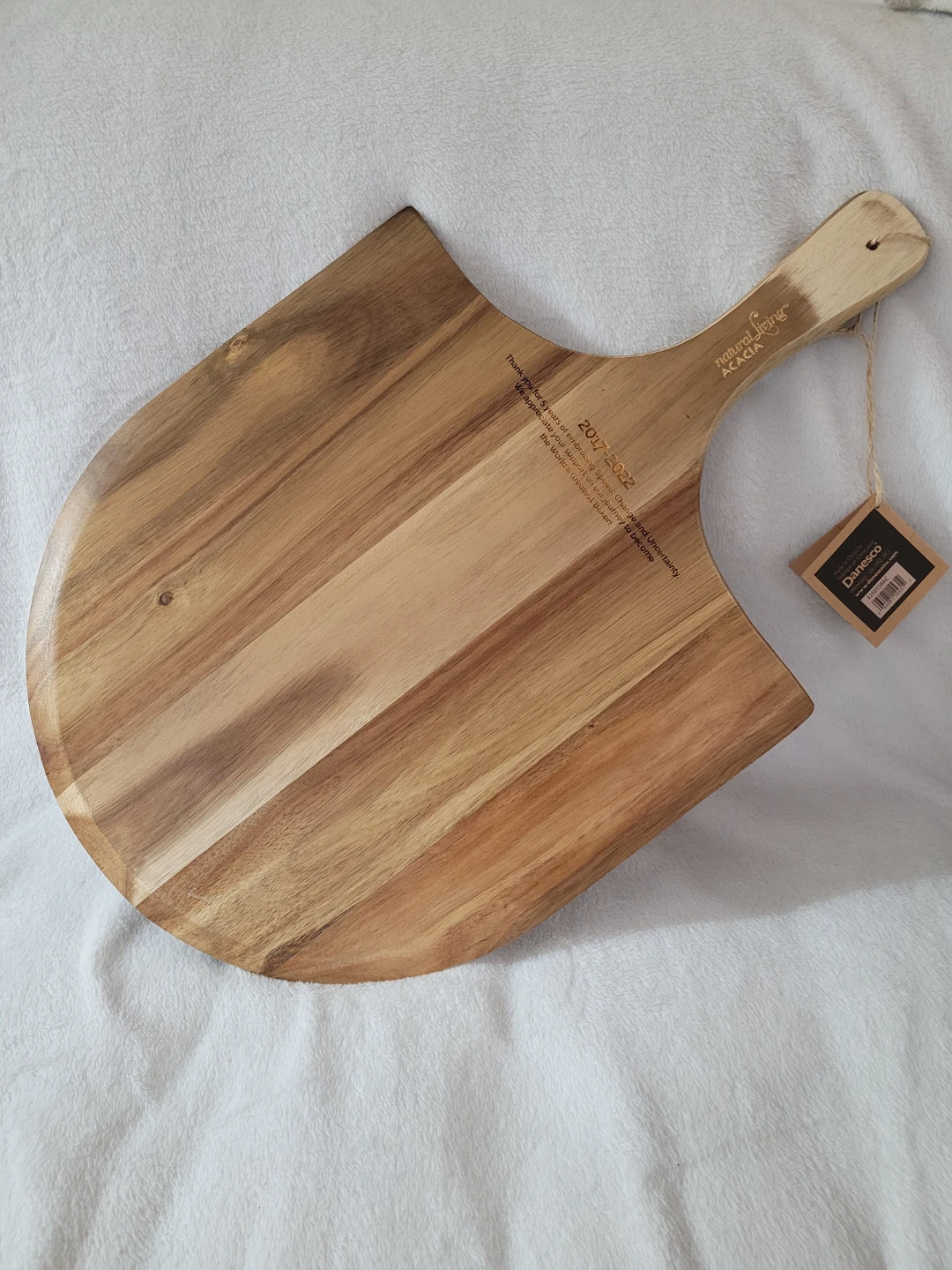 Natural Living Acacia Wood Pizza Peel