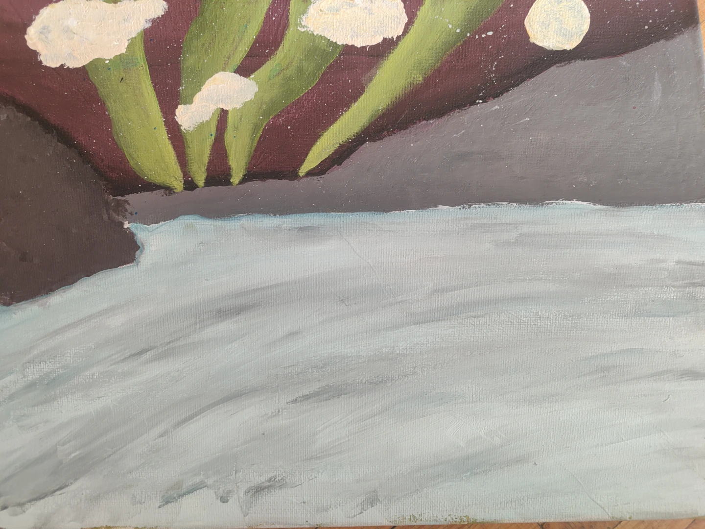 Handmade Abstract Floral Painting