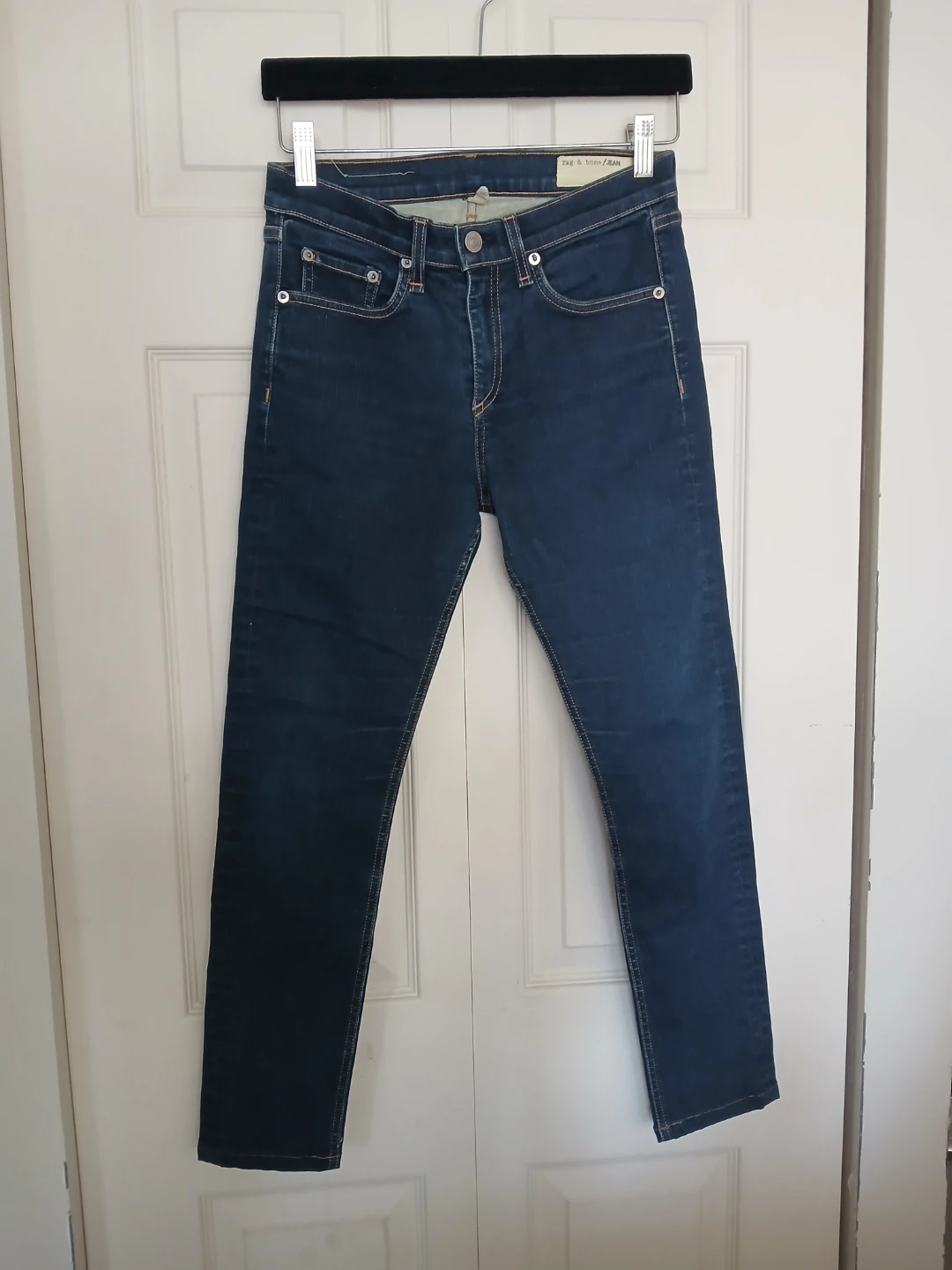 RAG & BONE high rise dark skinny jeans, size 27