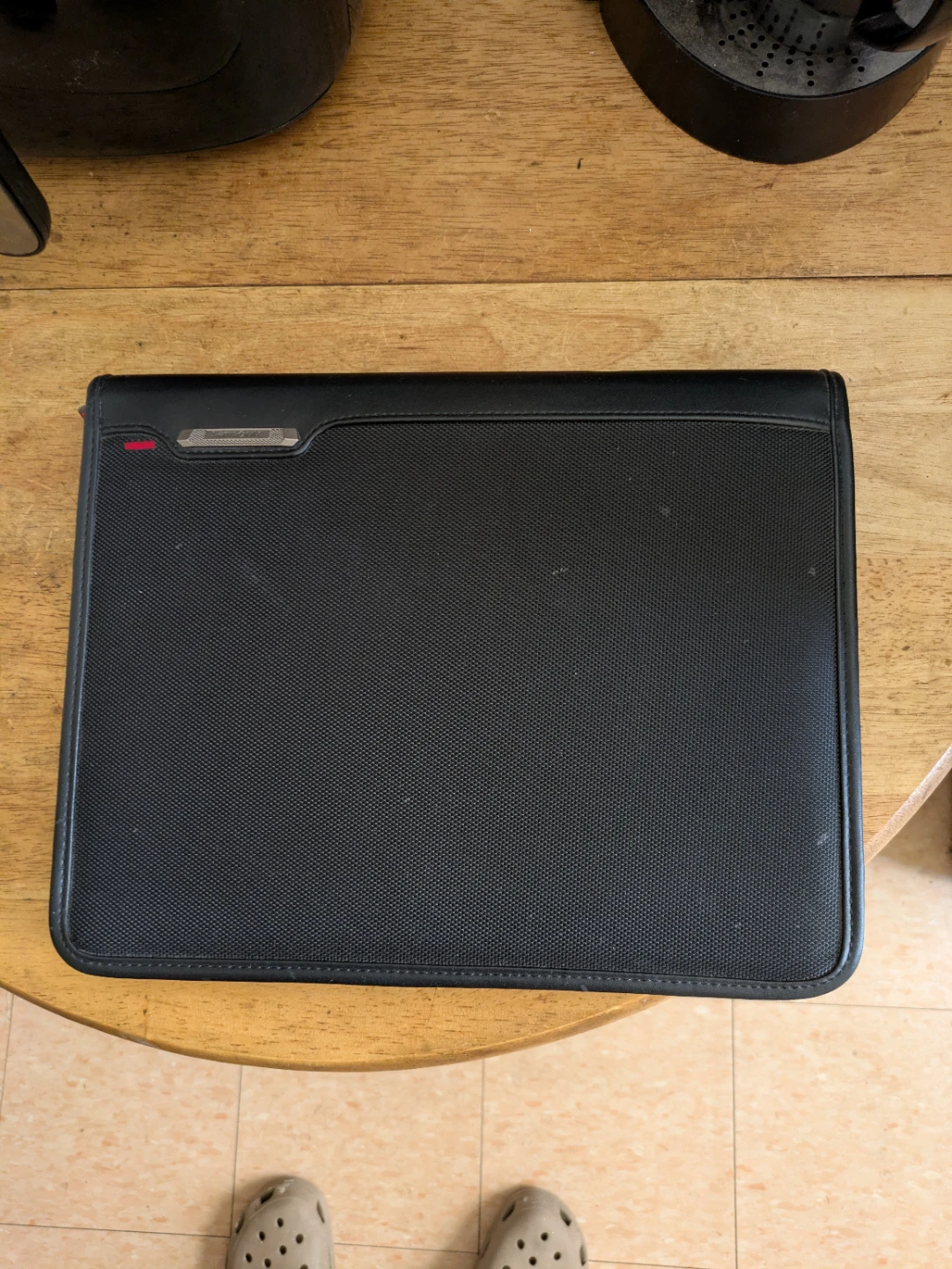 Samsonite Black Portfolio Organizer with Notepad