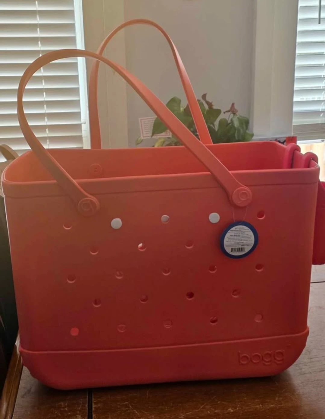 Bogg Bag Coral Tote with Cup holder