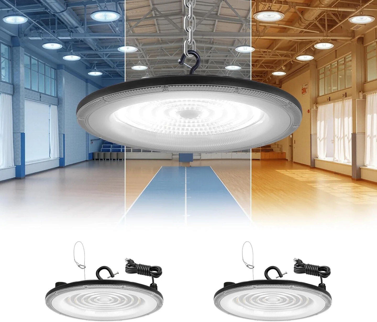 High Bay Lights Shop Lighting LED UFO 2 Pack New in Box