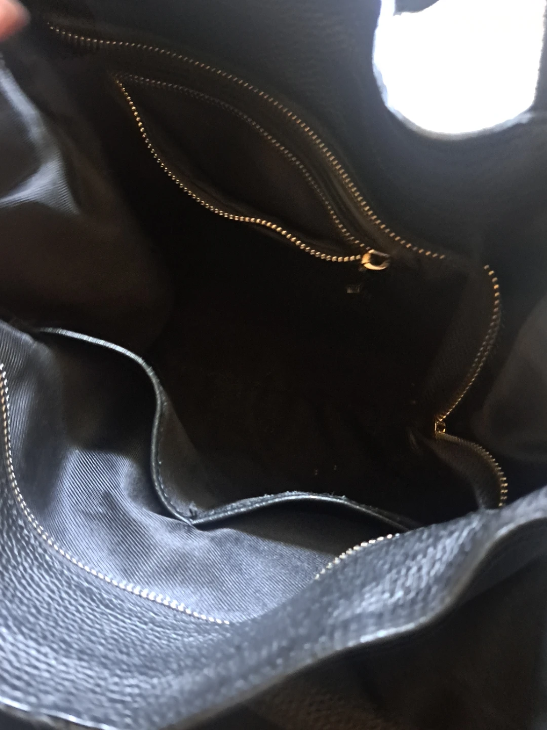 Black Genuine Leather Tote Bag - photo 3