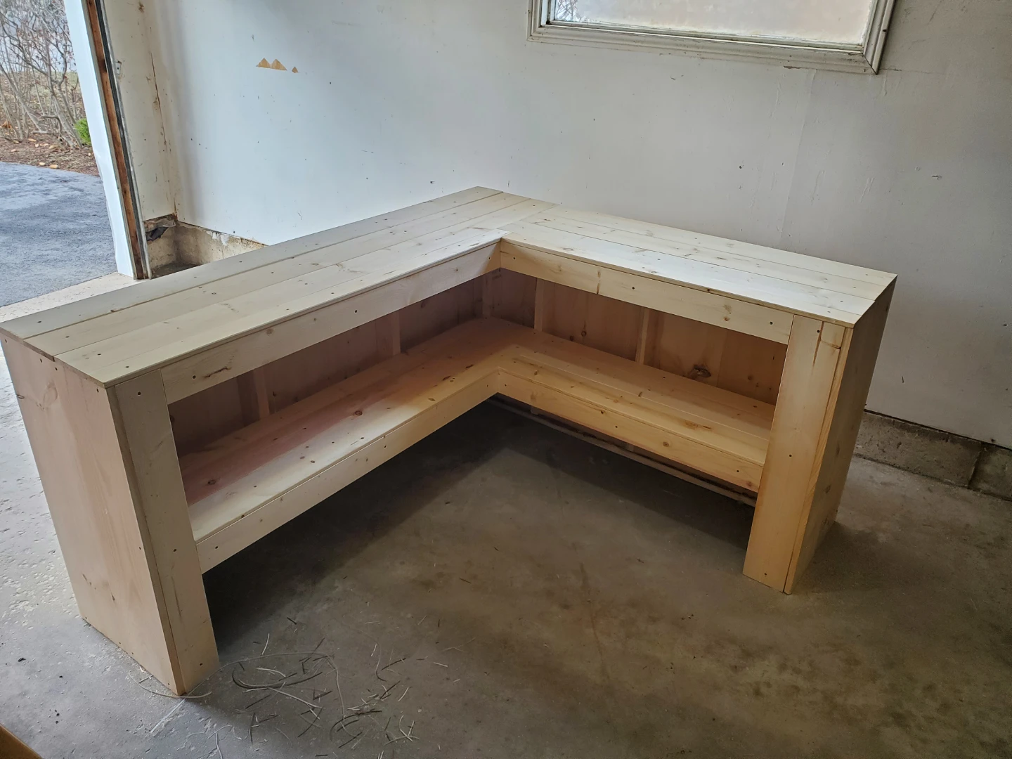 Custom Built L-Shaped Bar Unit