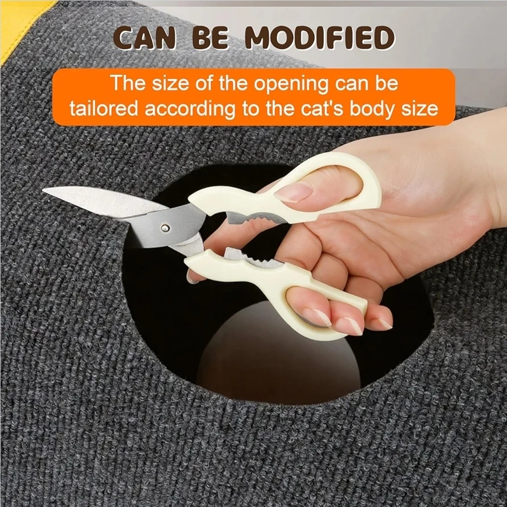 Interactive Cat Tunnel Play Mat | Hide & Seek Cat Toy - photo 5