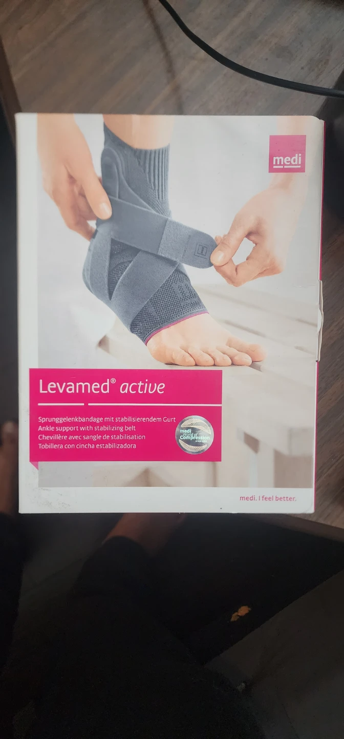 Medi Levamed active Ankle Brace - Size IV - Silver/Right