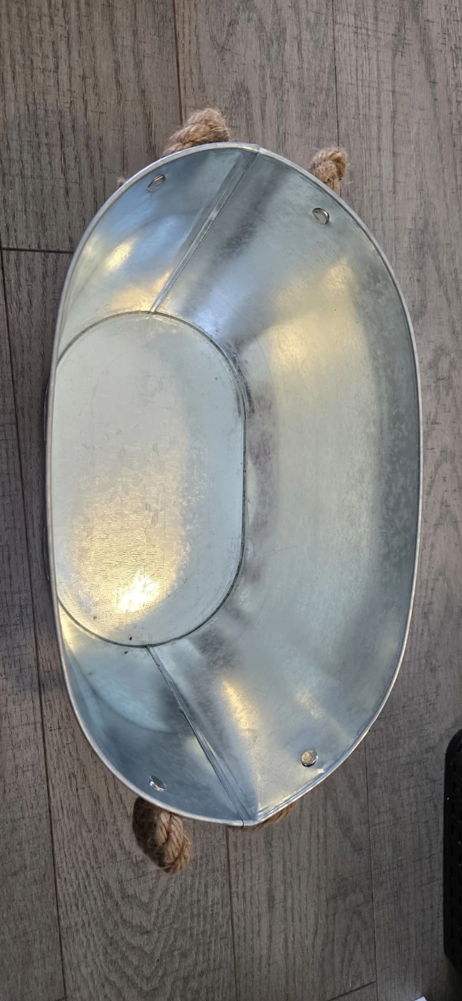 Galvanized Metal Planter Bucket for Flowers & Garden - photo 2