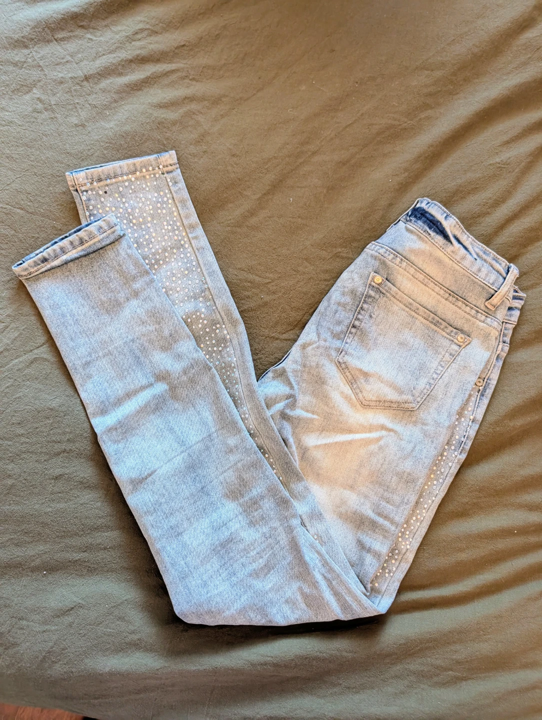 Sparkle Jeans Embellished Skinny Fit Size 5 - photo 3