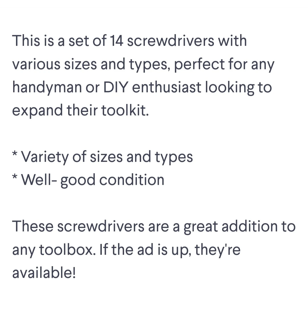 14  Screwdrivers - photo 3