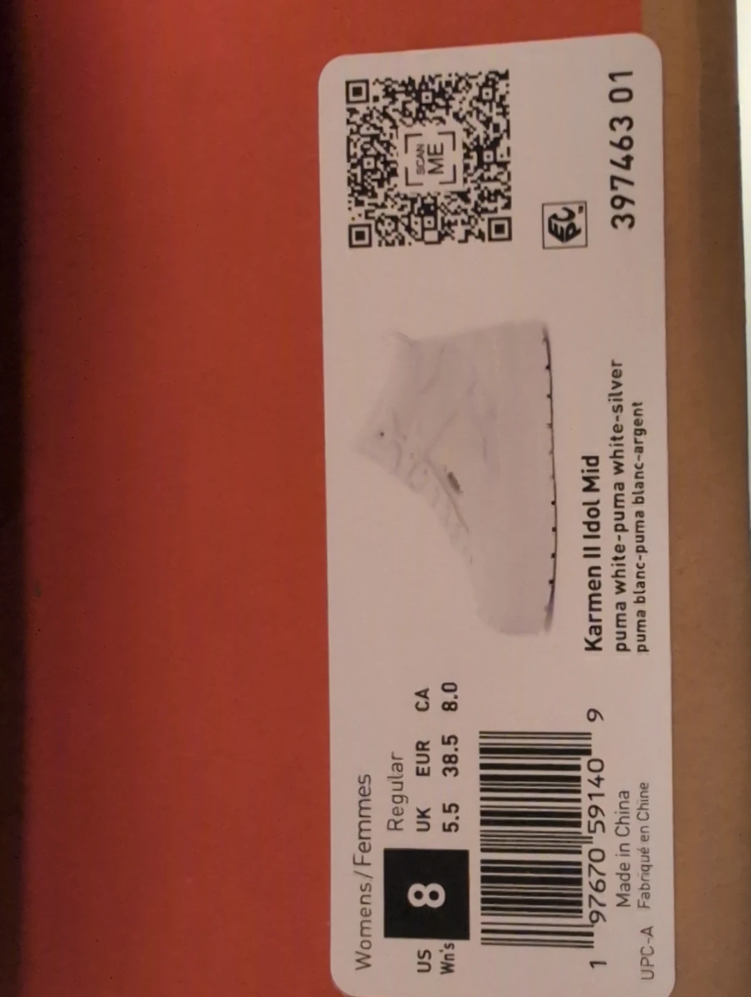 Puma Karmen II White Women's Size 8 - photo 2