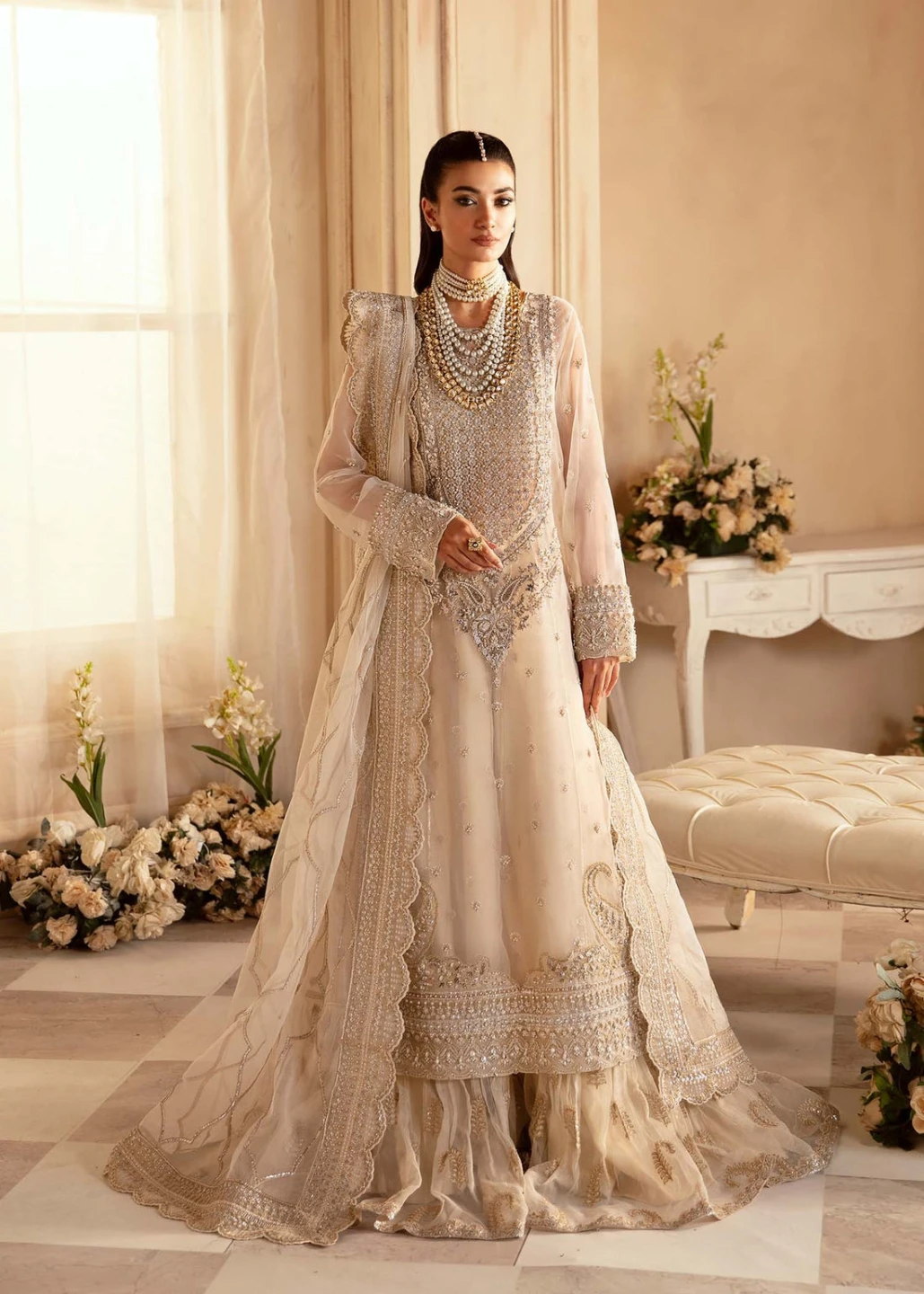 Akbar Aslam Embroidered Formal Dress