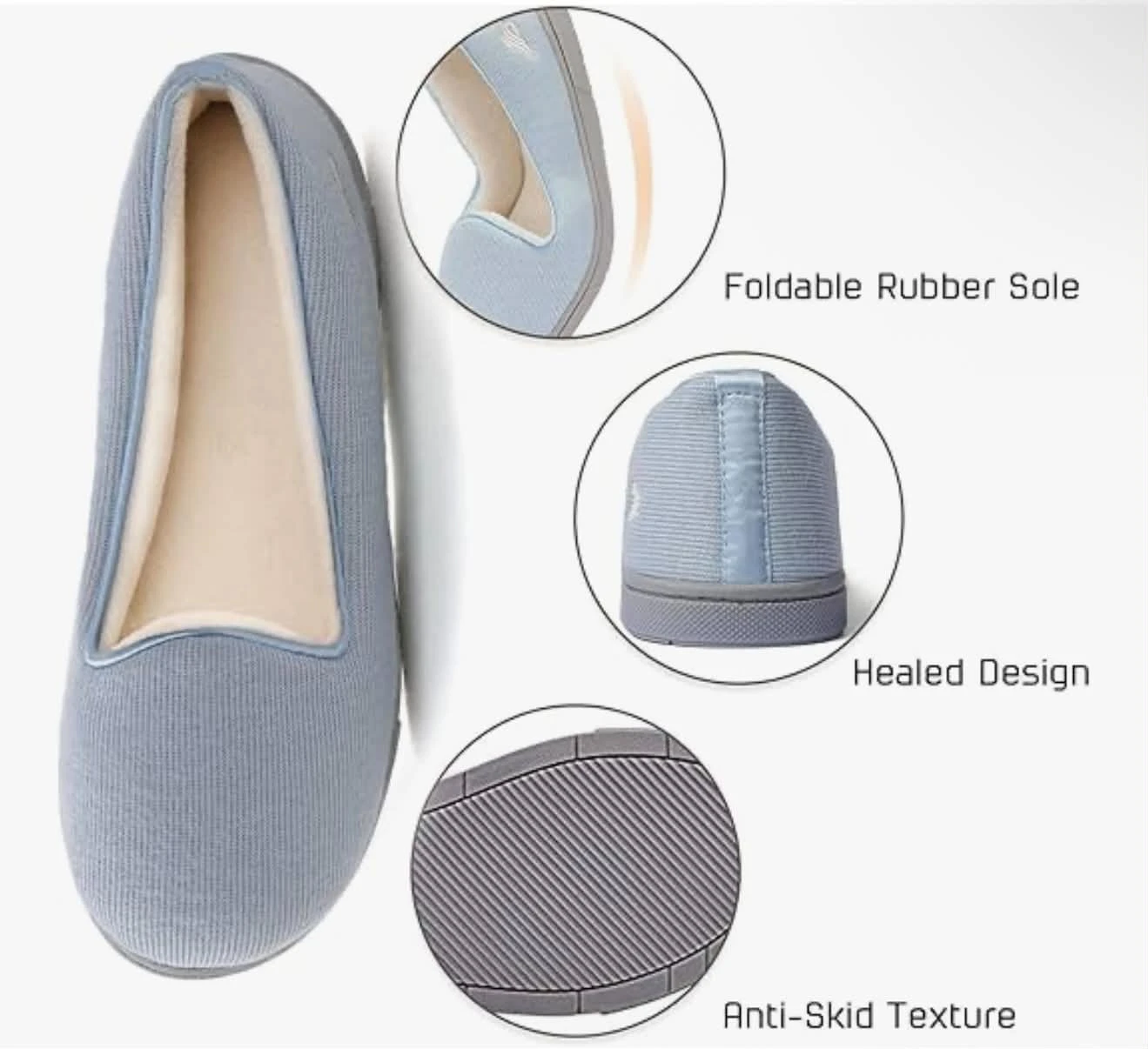 Memory Foam Slippers Size 6 - photo 4