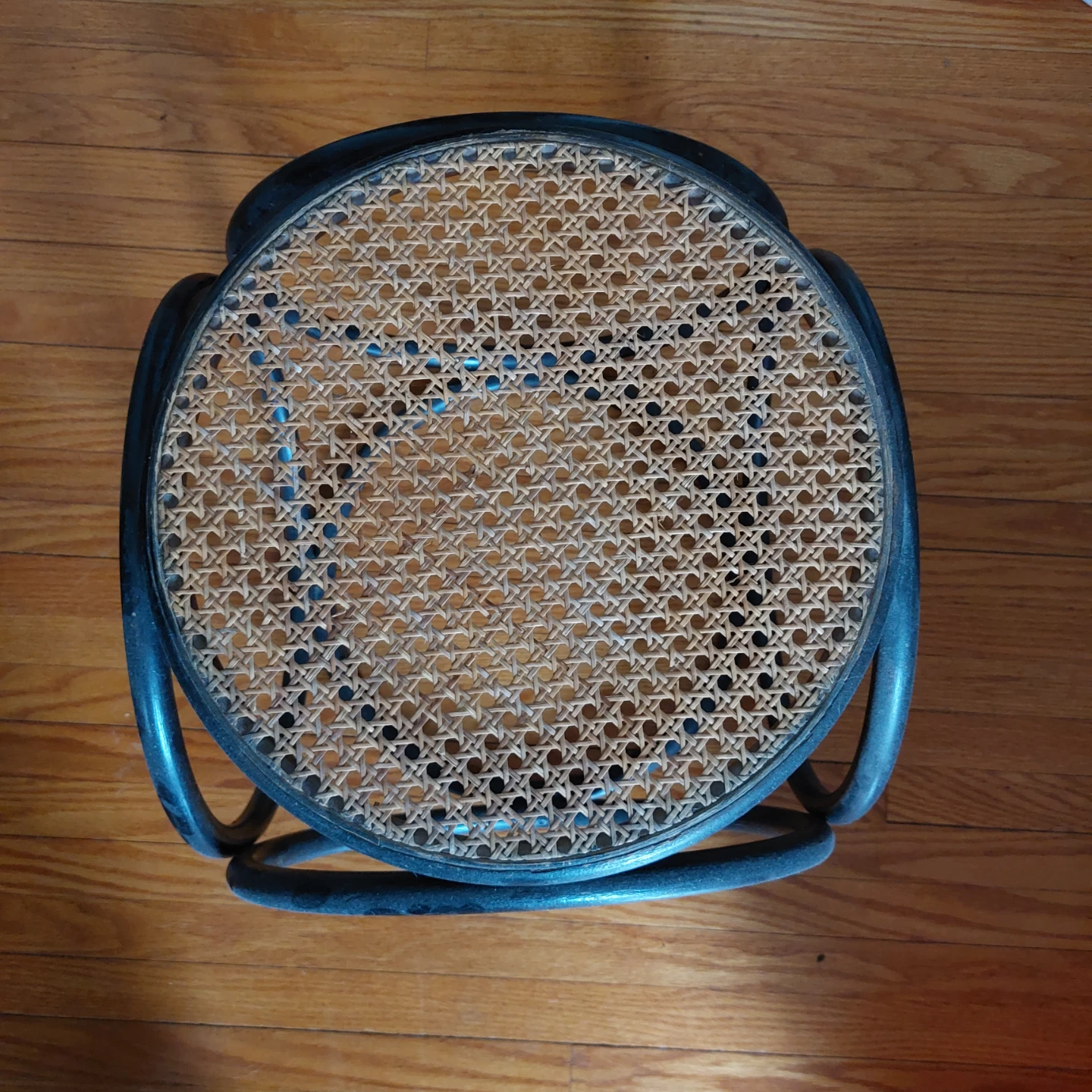 Vintage Bentwood Stand with woven top - photo 3