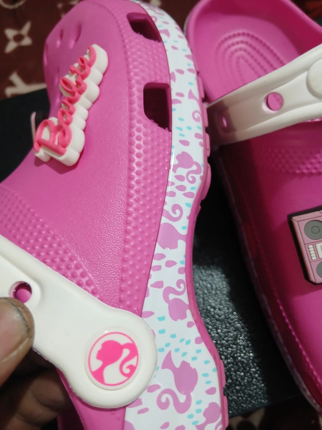 Pink Barbie Crocs - Women's Size 8 / Men's Size 6 - photo 3