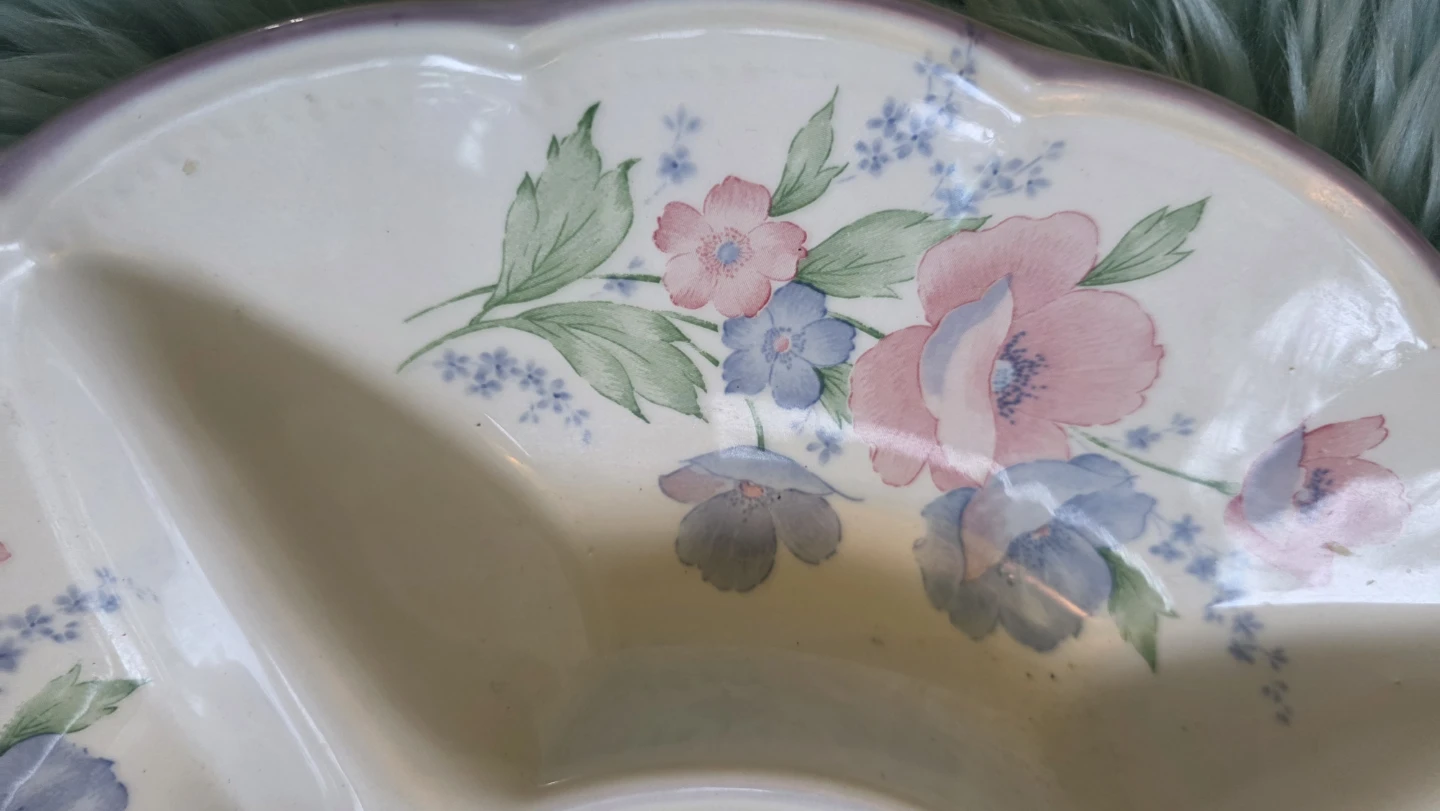 Floral Divided Serving Platter - photo 3