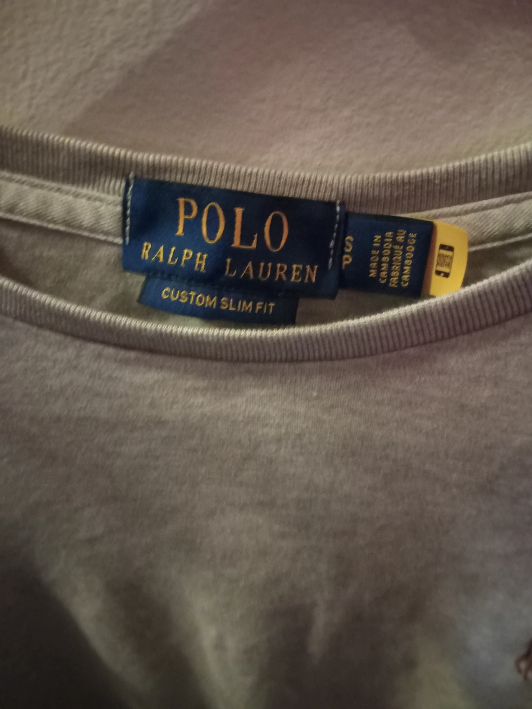 Polo Ralph Lauren Custom Slim Fit T-Shirt - Grey - Size S - photo 2