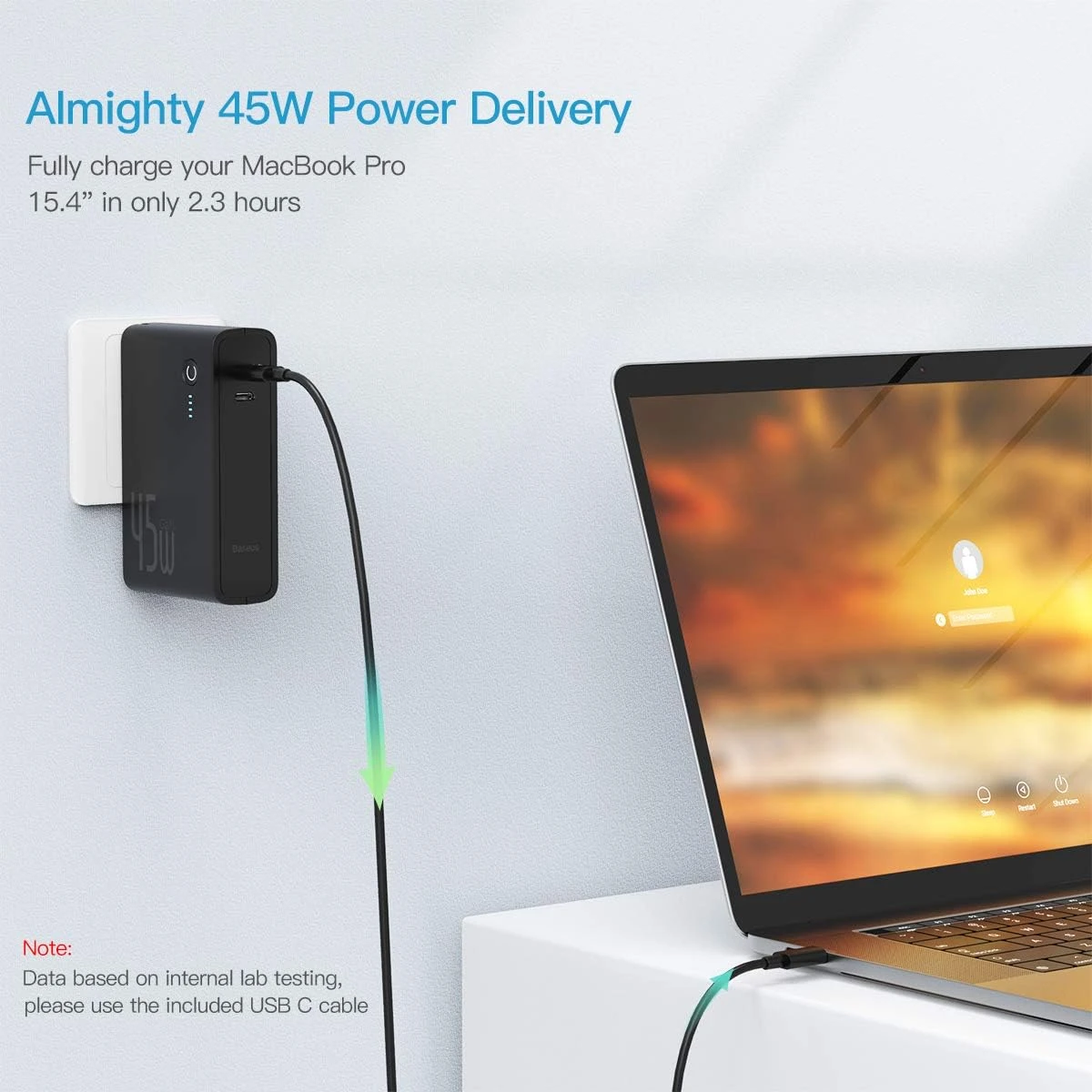 Baseus 45W GaN Dual USB-C 2 in 1 Power Bank & Charger 🏆 - photo 3