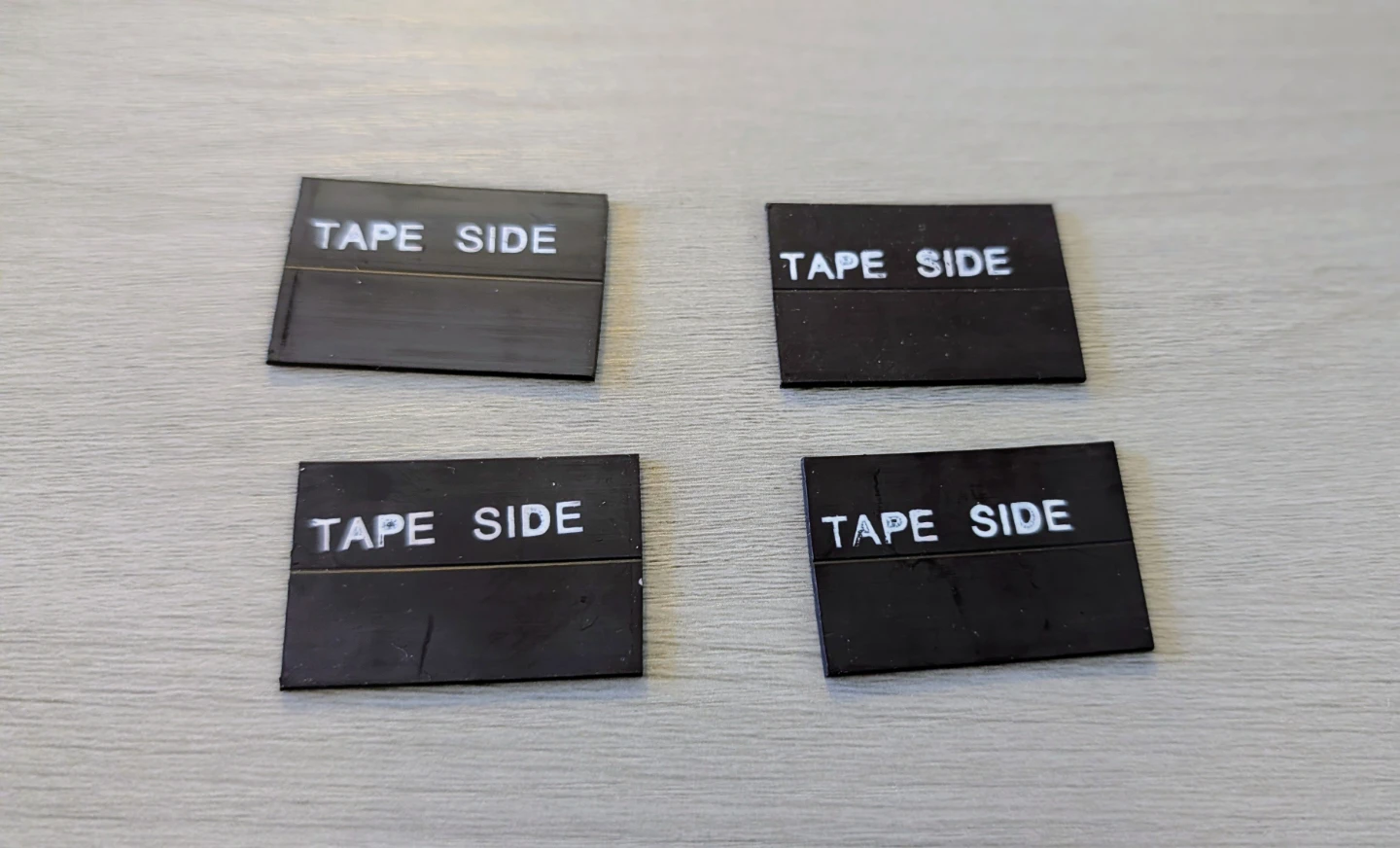Lot of 4 Black Magnets (Great for Crafts)
