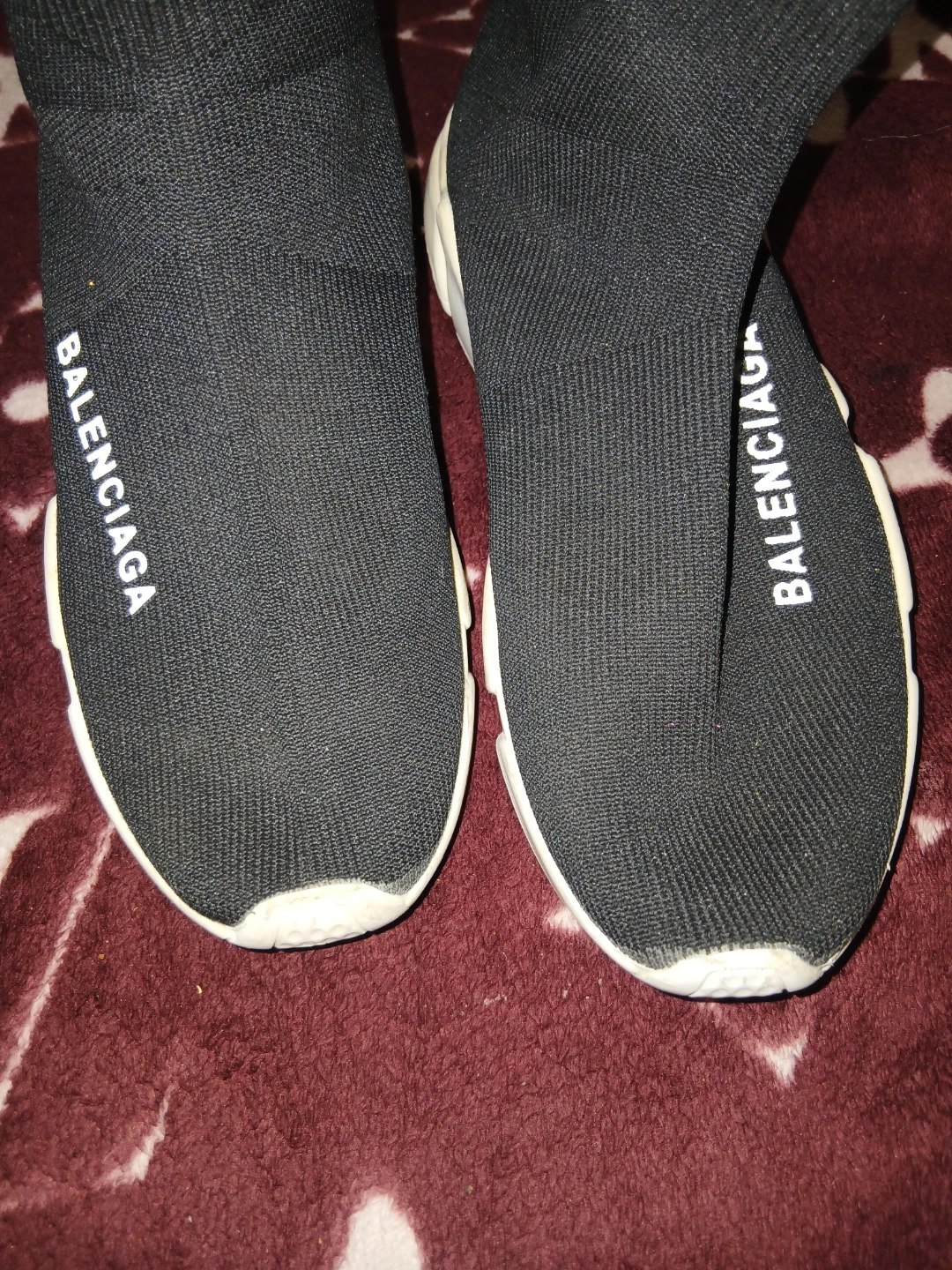 Balenciaga Speed Trainer Sock Sneakers Black Size 6 - photo 2