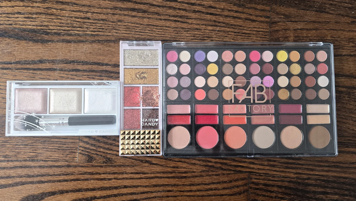 Hard Candy Baked Glow Trio & FAB Factory Eyeshadow Palette