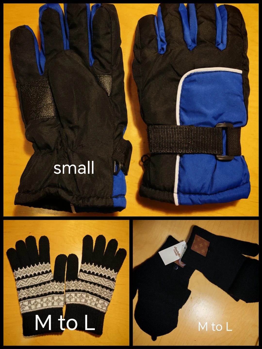 Charlotte Russe Black Convertible Mittens Gloves