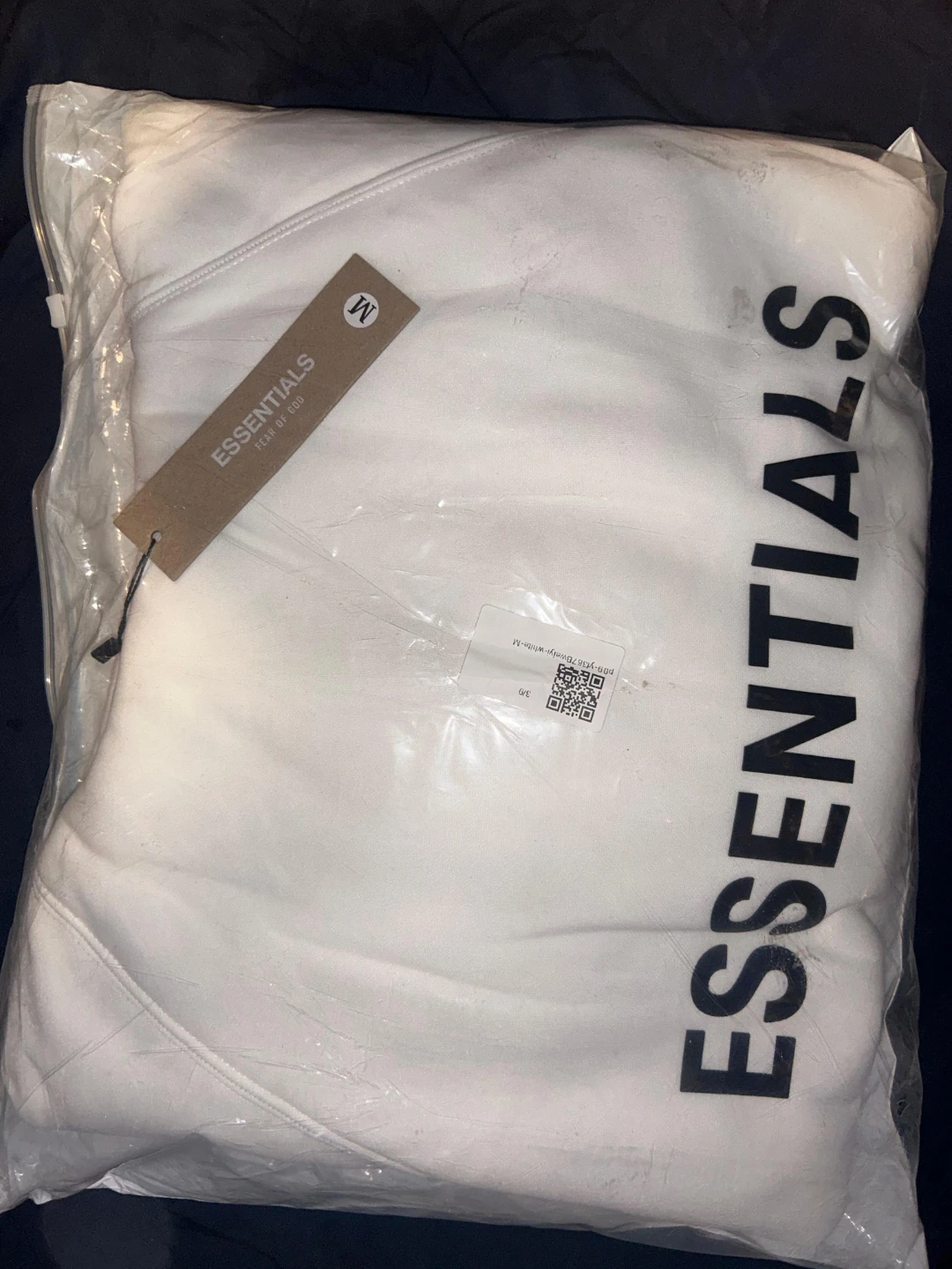 Fear of God Essentials Hoodie White Size M