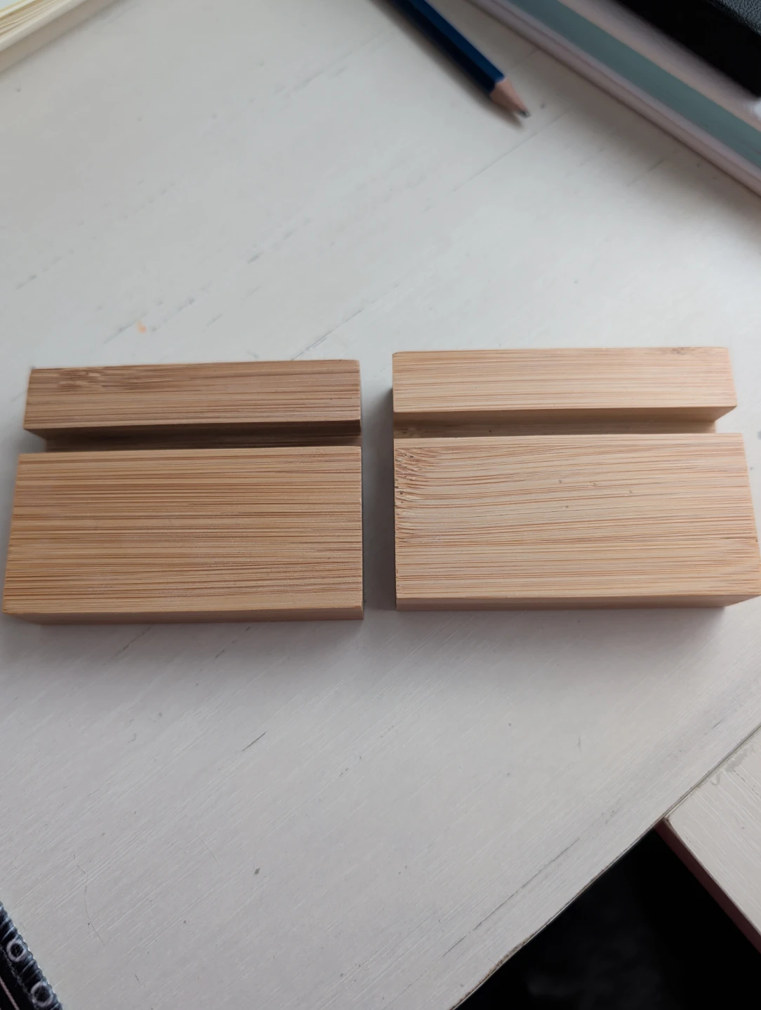 Two Bamboo Photo or card stands 🥕