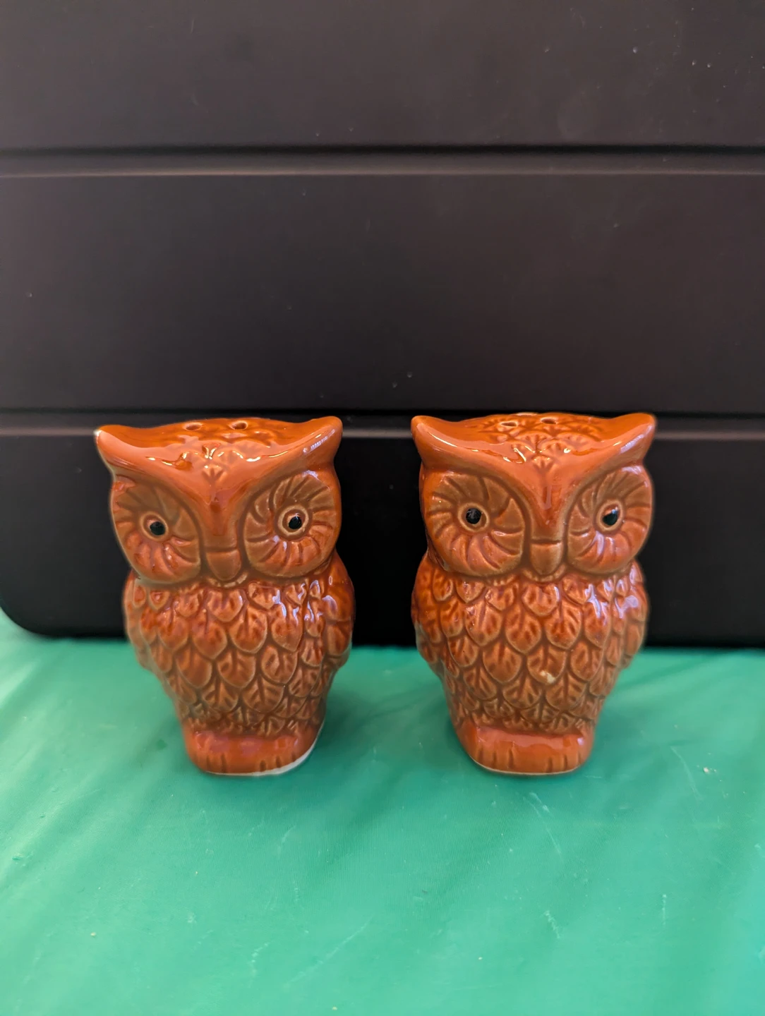 Vintage Ceramic Owl Salt & Pepper Shakers