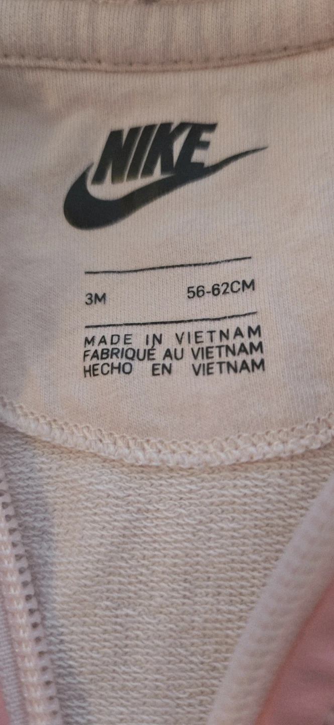 Nike Baby Bunting Suit 3M/56-62CM Pink. Excellent Condition. - photo 4