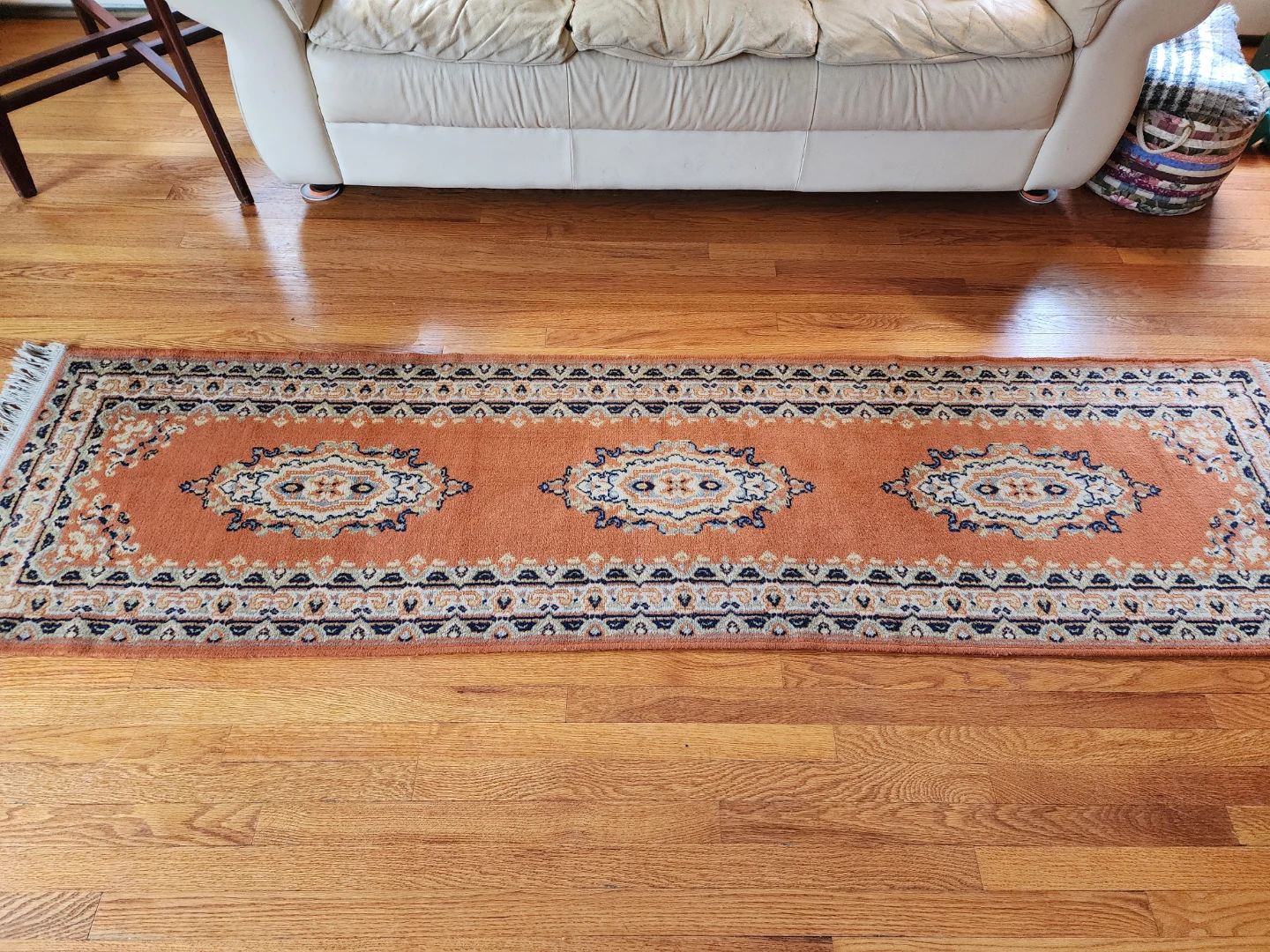 Vintage Persian Style Hallway Runner – Terracotta & Navy - photo 2