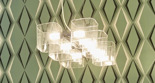 Modern Clear Cylinder Pendant Light Fixture