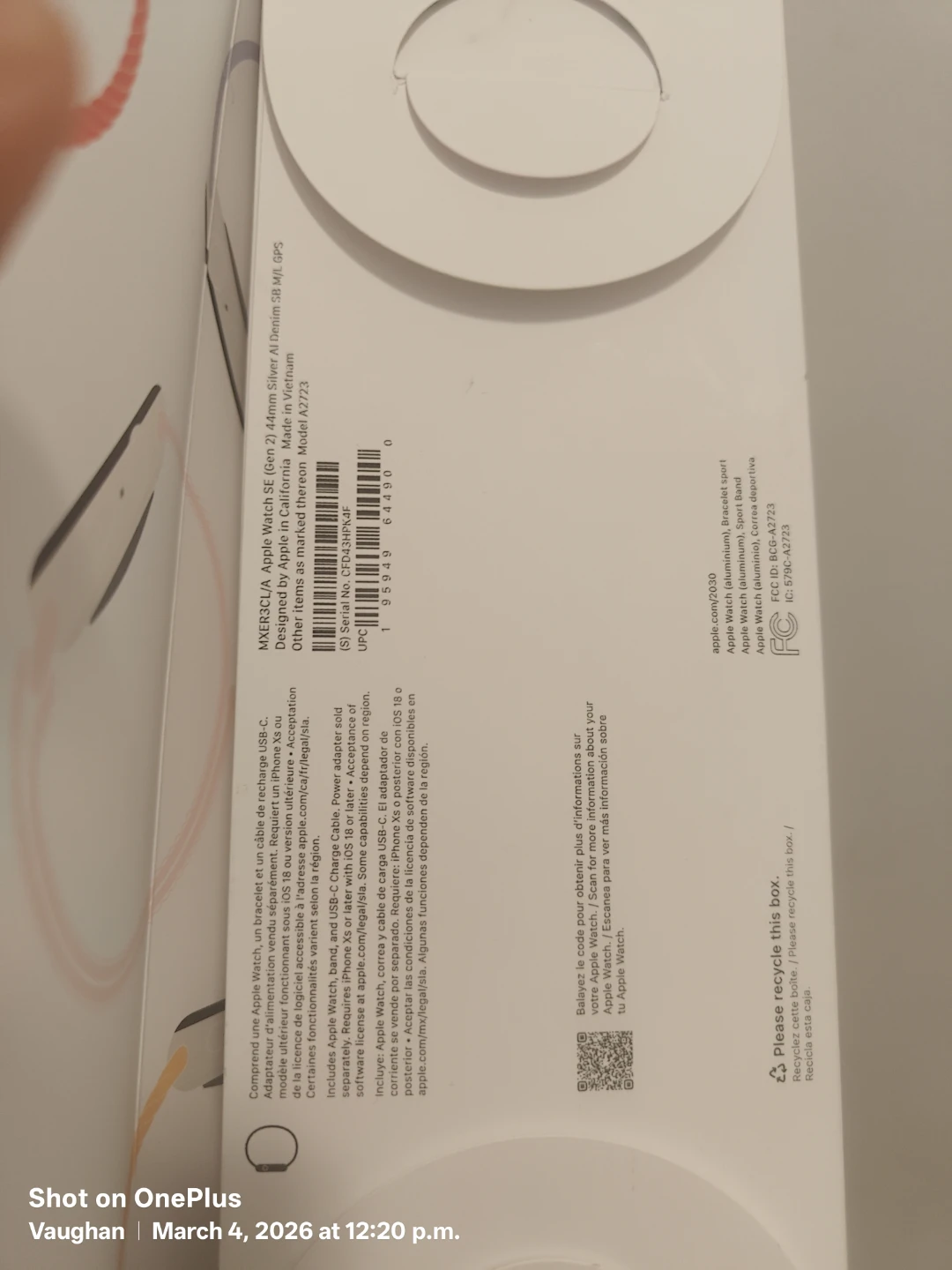 Apple Watch SE (Gen 2) 44mm Silver Aluminum - photo 2