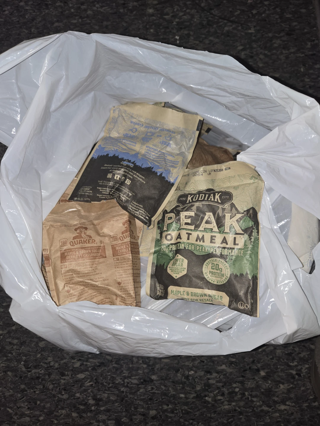 Various Oatmeal full bag