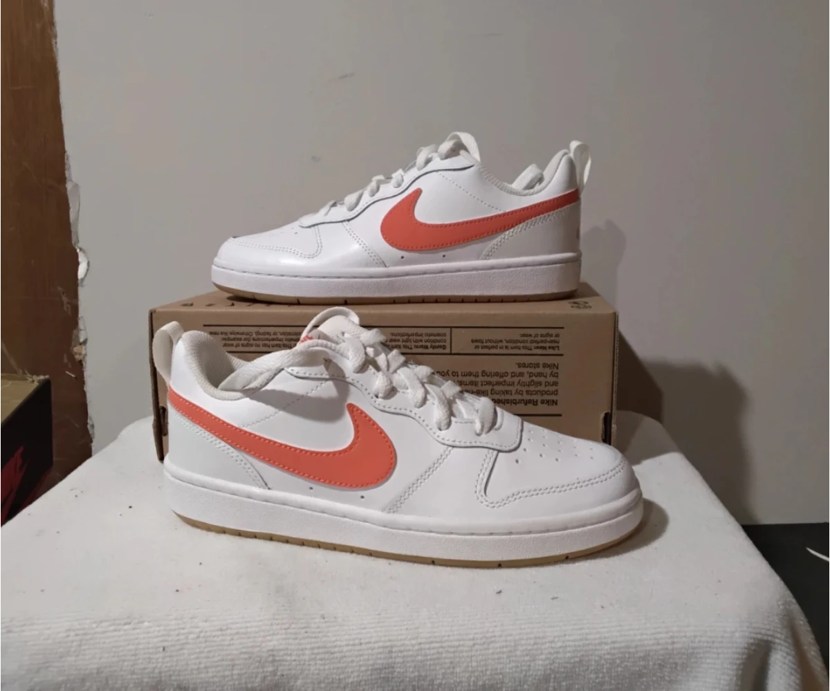 Nike Court Vision Low Next Nature White/Coral Shoes - photo 2