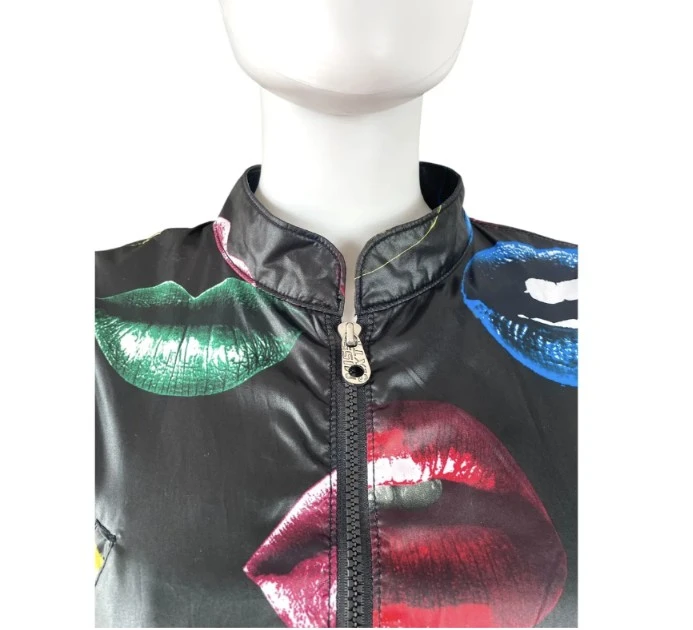 MISS SIXTY 1990s Sharlene Iconic Lips Print Crop - photo 3